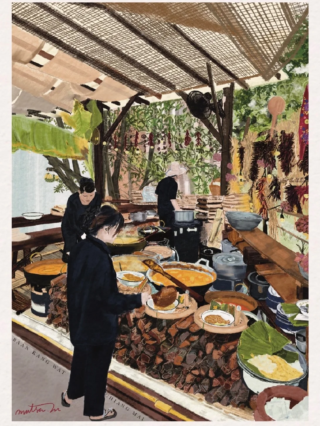 Baan Kang Wat Art Market in Chiang Mai. 
Jan &lsquo;26