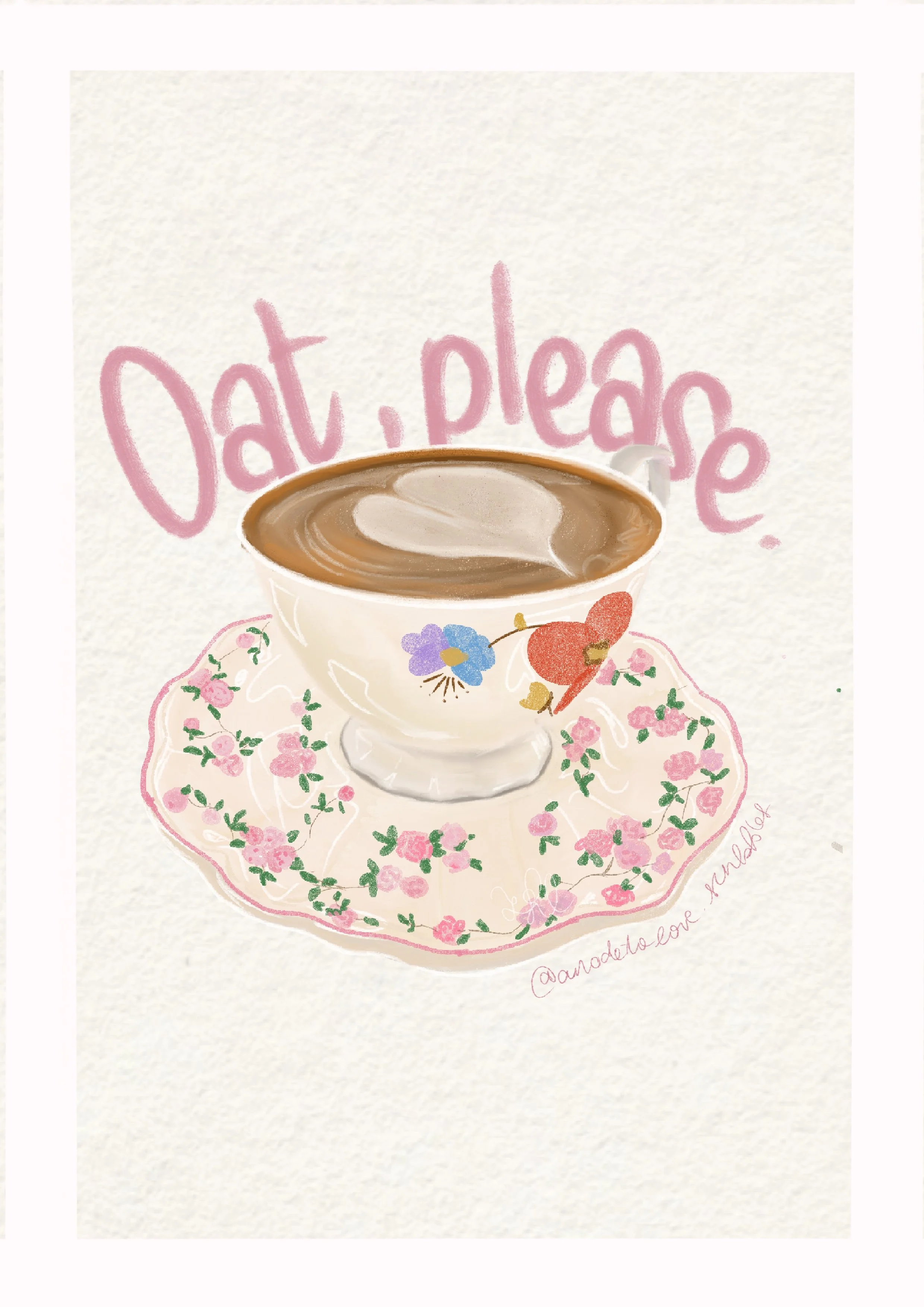 Oat Latte at the Little Sunday Cafe in Chiang Mai