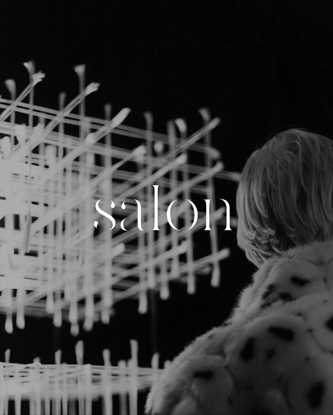 Repost &bull; @salon.noir.art 

A thread is a line of connection; it reveals the relationship between body, light, space, and time. And then the miracle happens: the intangible becomes tangible &ndash; like in our &raquo;salon noir&laquo; with the ar