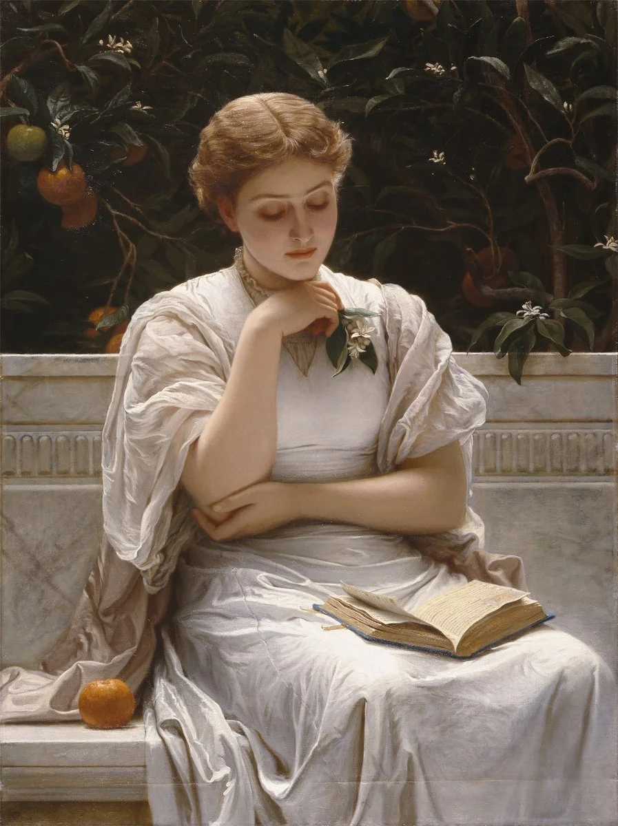 Charles Edward Perugini, "Girl Reading"