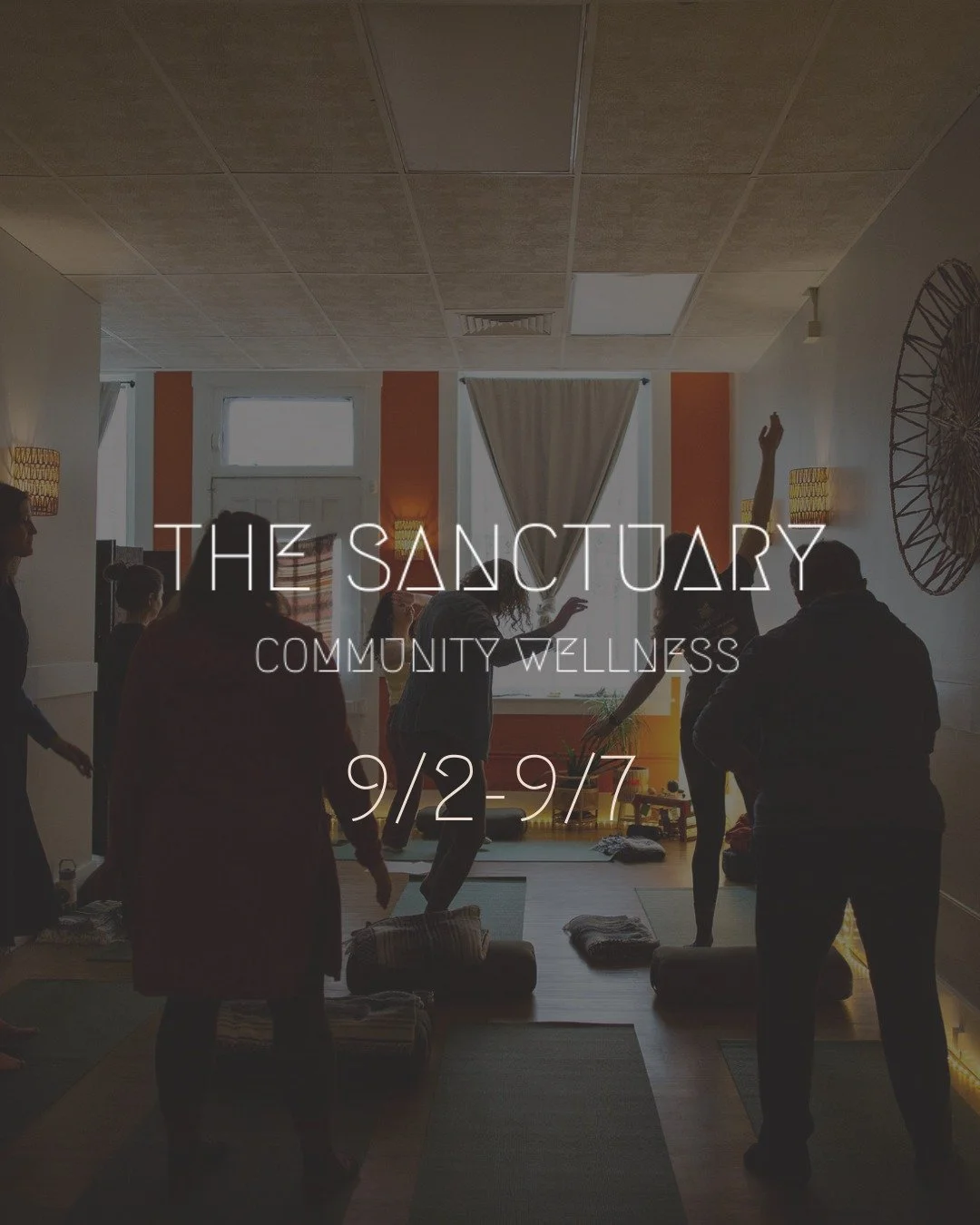 Welcome to The Sanctuary (or welcome back if you were away for the summer!) Now's the time to ease back into new (or old) routines as the seasons change, join for class or co-working this week!

Highlights and updates:
▶️ Tuesday - Outdoor Community 
