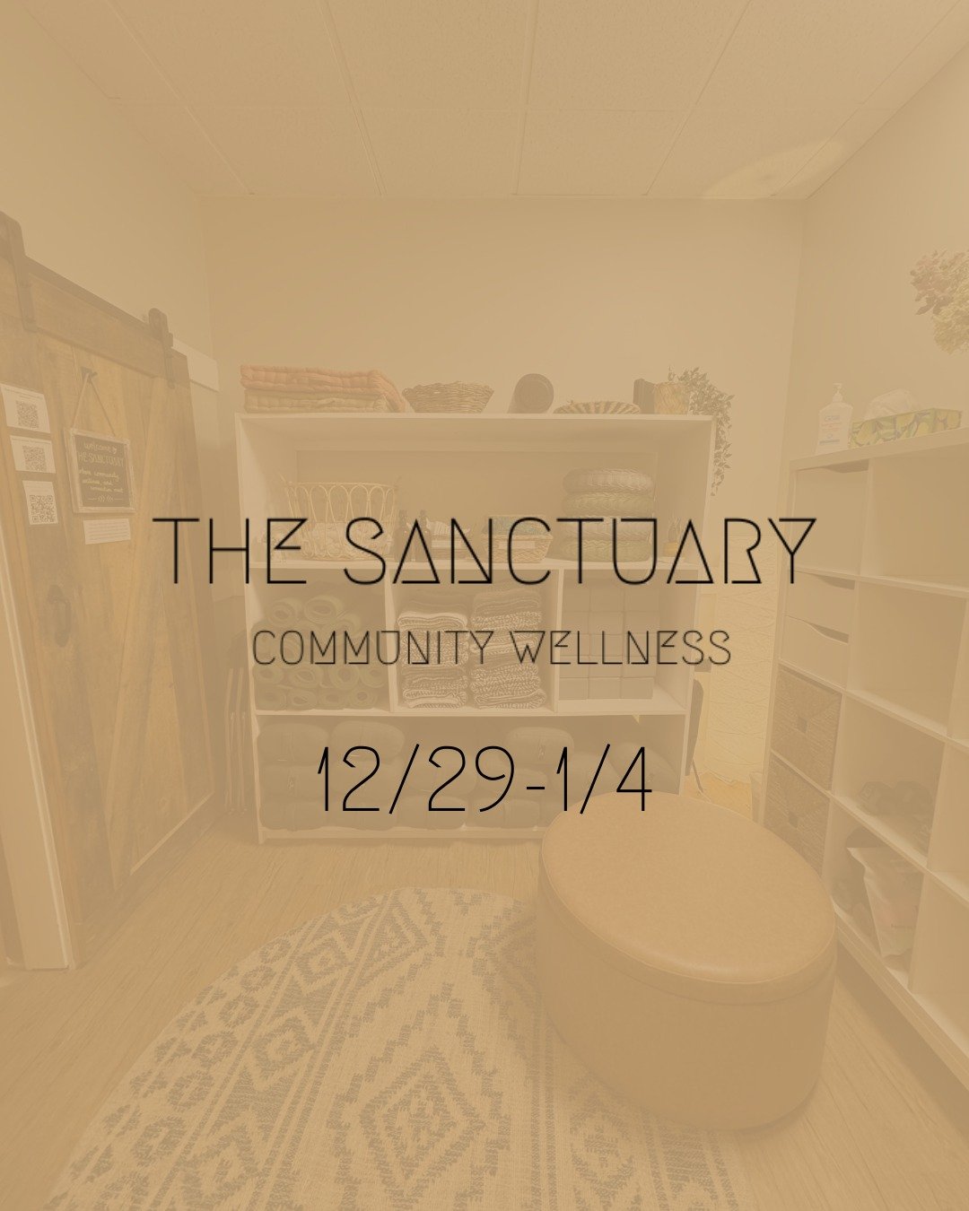 Here&rsquo;s what&rsquo;s unfolding at The Sanctuary this week 🌿 
As we move through the holidays and into the New Year, our schedule has a few special shifts, pop-ups, and gatherings designed to bring us together. From a New Year&rsquo;s Day Buti c