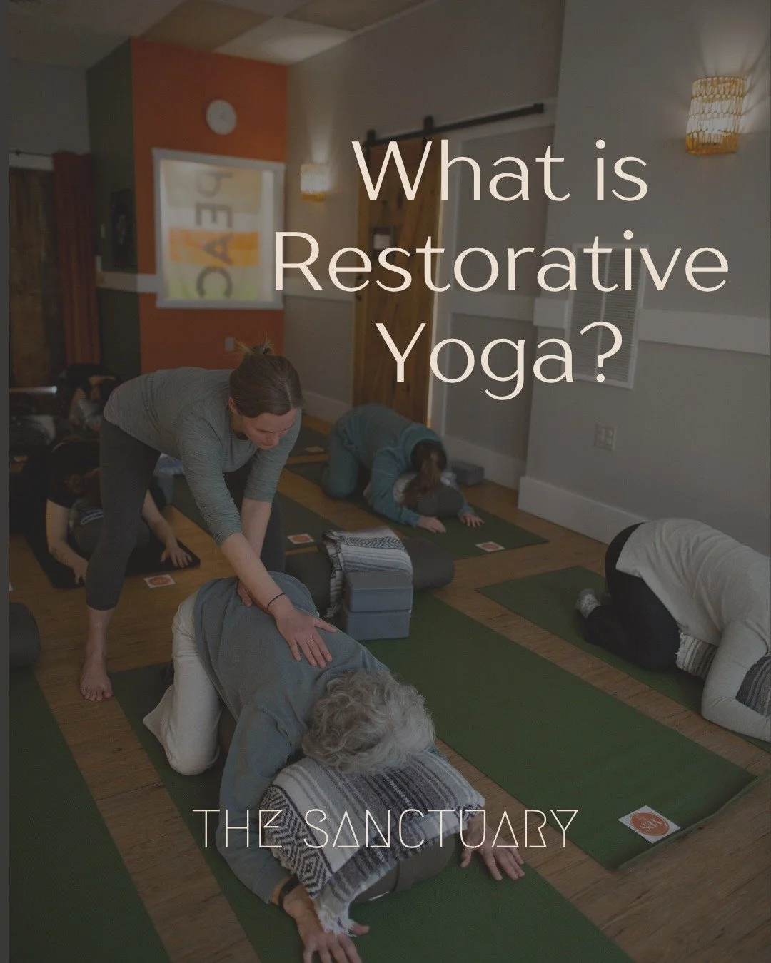 Your nervous system called. It needs this. 🌿

Restorative Yoga is a slow, deeply supported practice where you rest fully while tension melts away and inner calm arises. No effort. No performance. Just stillness.

Using props like bolsters, blankets,
