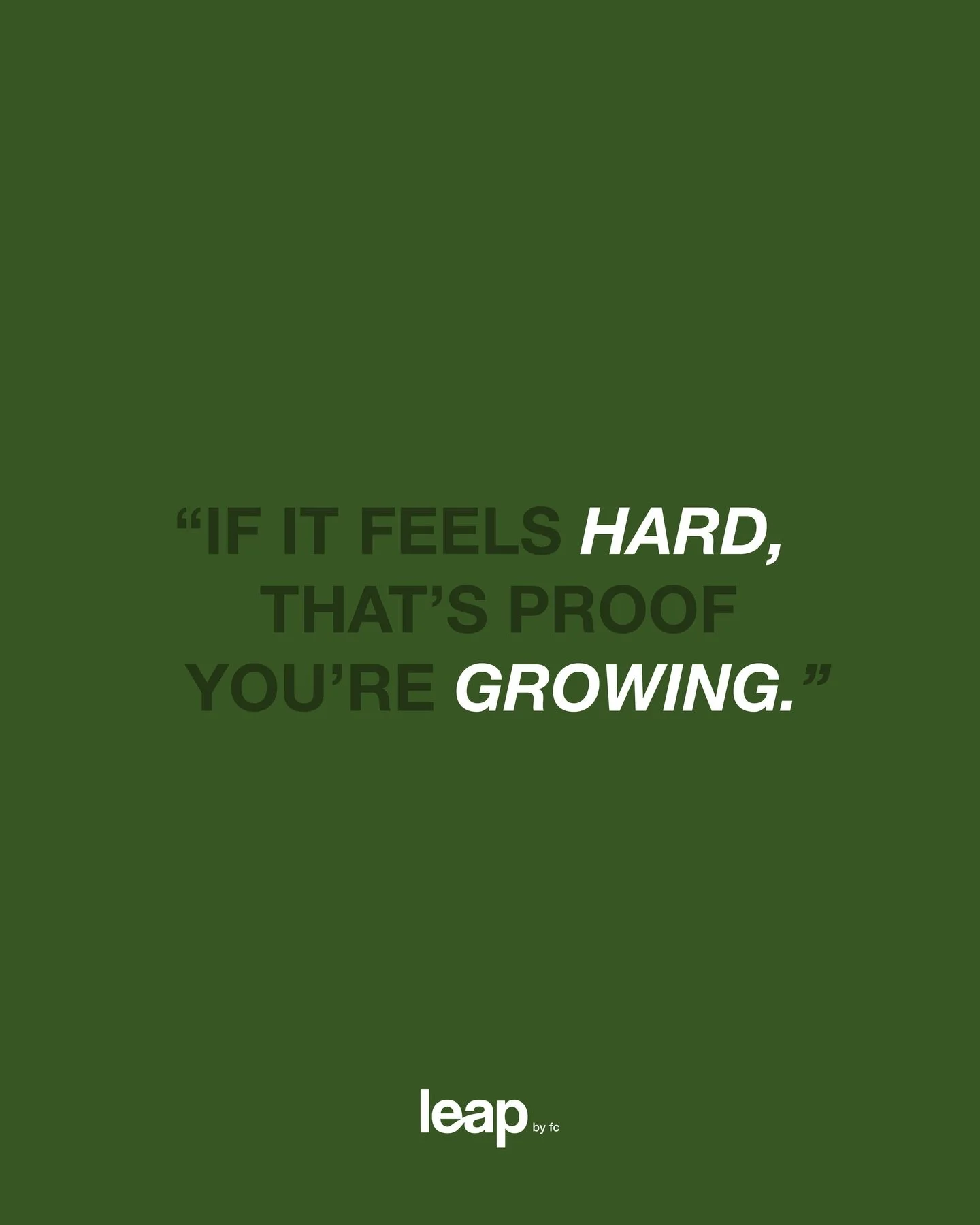 If it feels hard&hellip; congrats. You&rsquo;re leveling up.