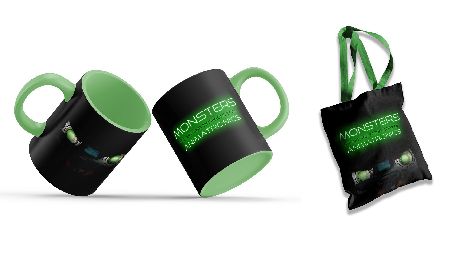 Monster's tote and mug.