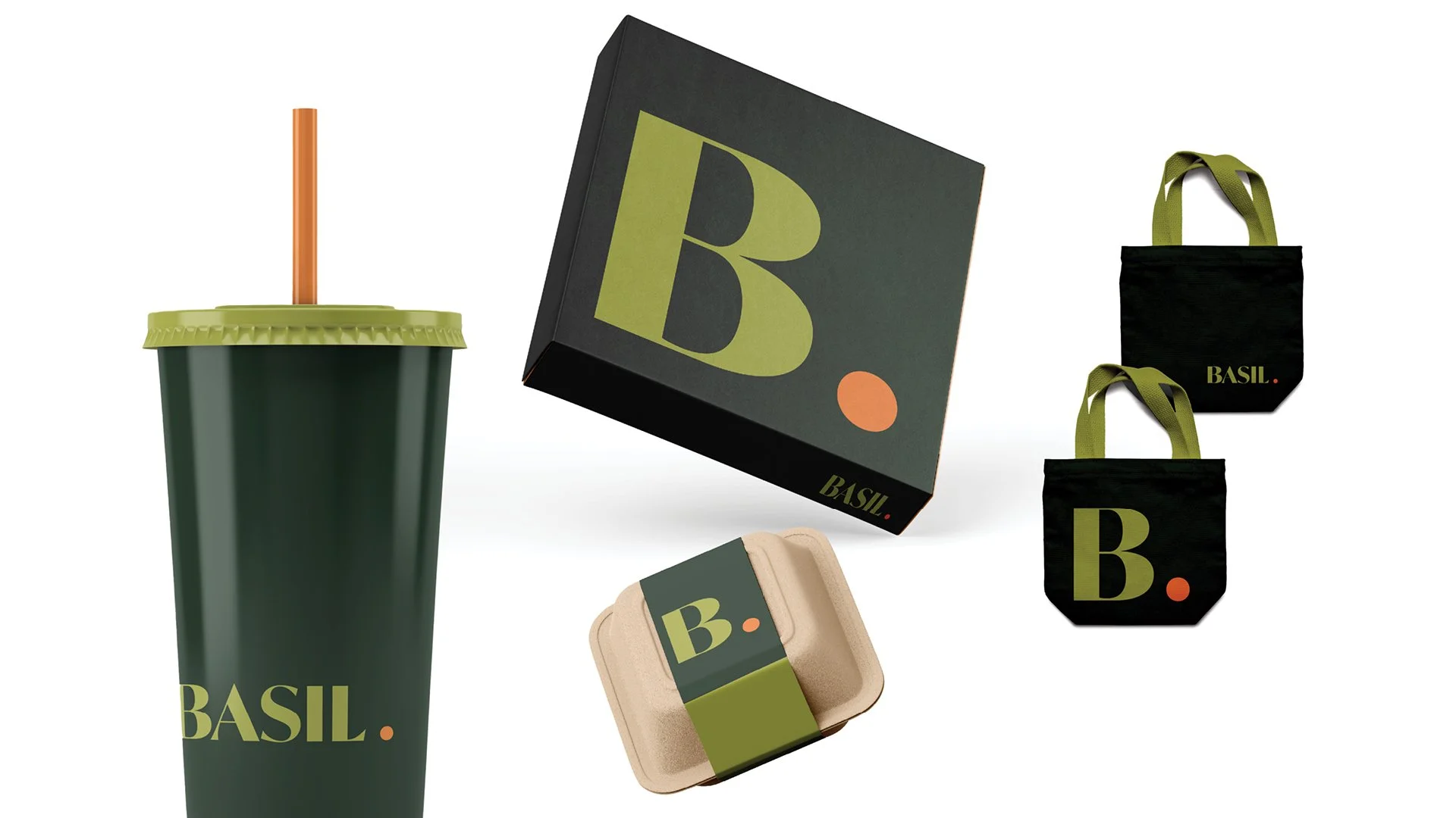 Basil packaging designs.