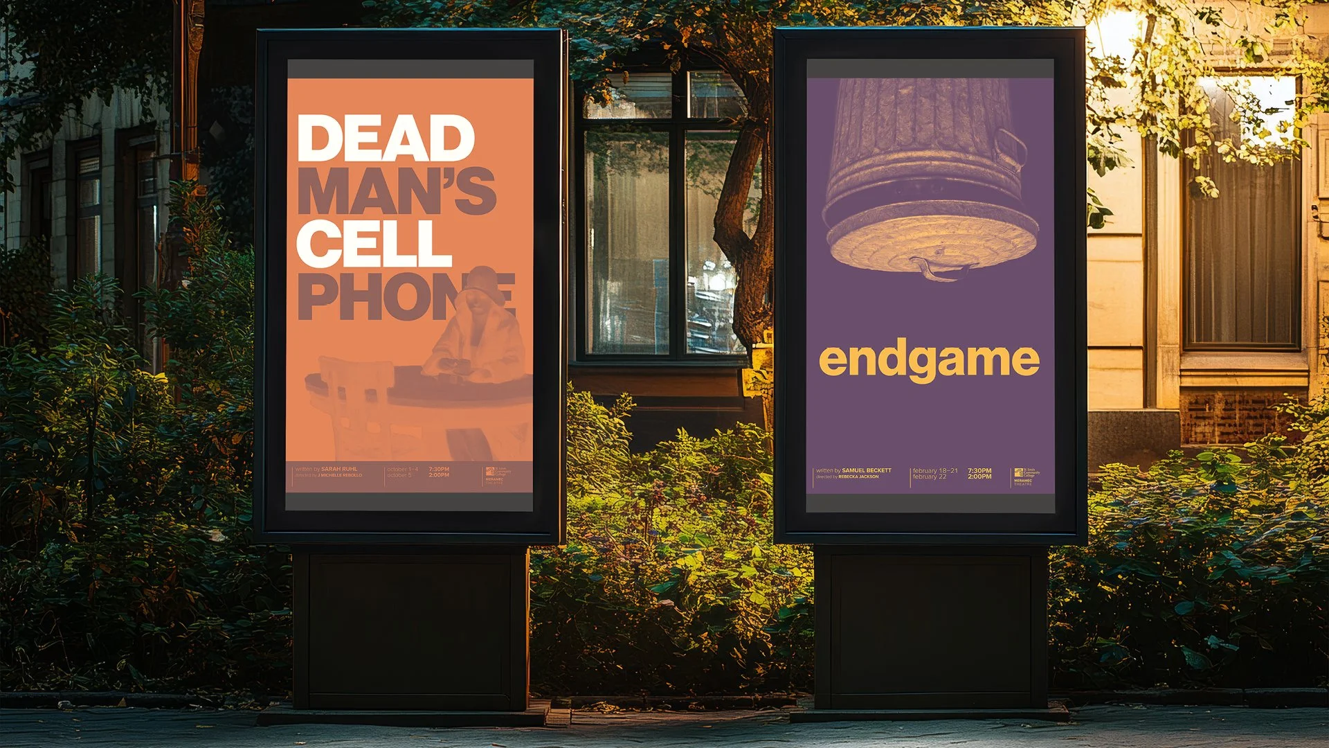 Endgame and Dean Man's Cell Phone outdoor posters.