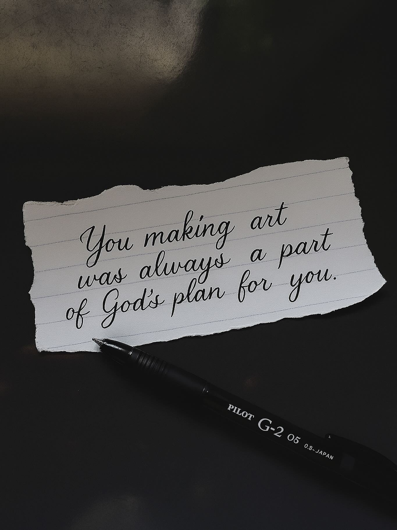 ✨You making art was always part of the plan.✨
A gentle reminder that your creativity is a calling, not a coincidence.
🖤 Keep creating. Keep believing. Keep shining.

#TCCreativeCo #ArtistLife #FaithAndArt #CreativeCalling #HandwrittenNotes #GodsPlan