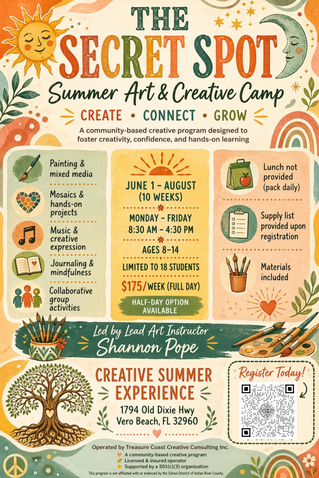 The Secret Spot Summer Camp Registration
