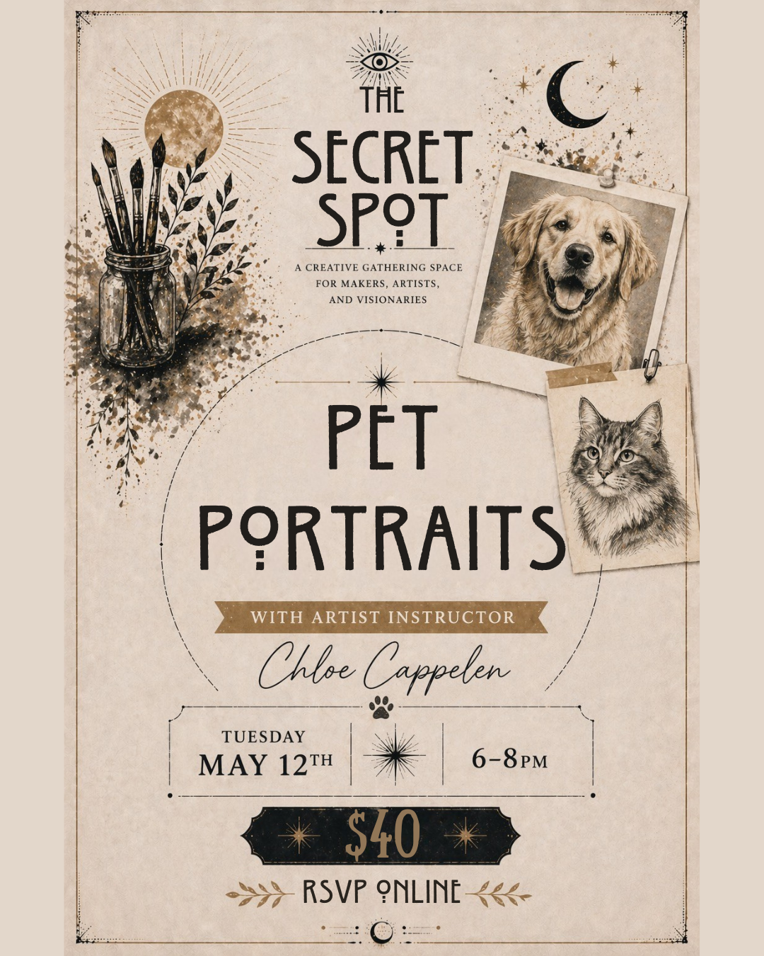 The Secret Spot- Pet Portrait Workshop