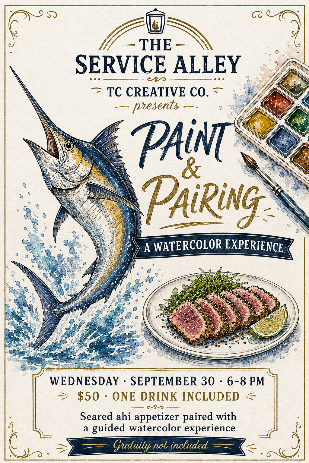 TC Creative Co.- Paint & Pairing at the Service Alley