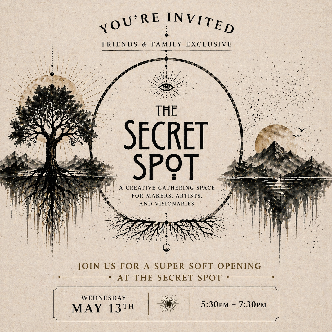 The Secret Spot- Soft Secret Opening- Vision Boards