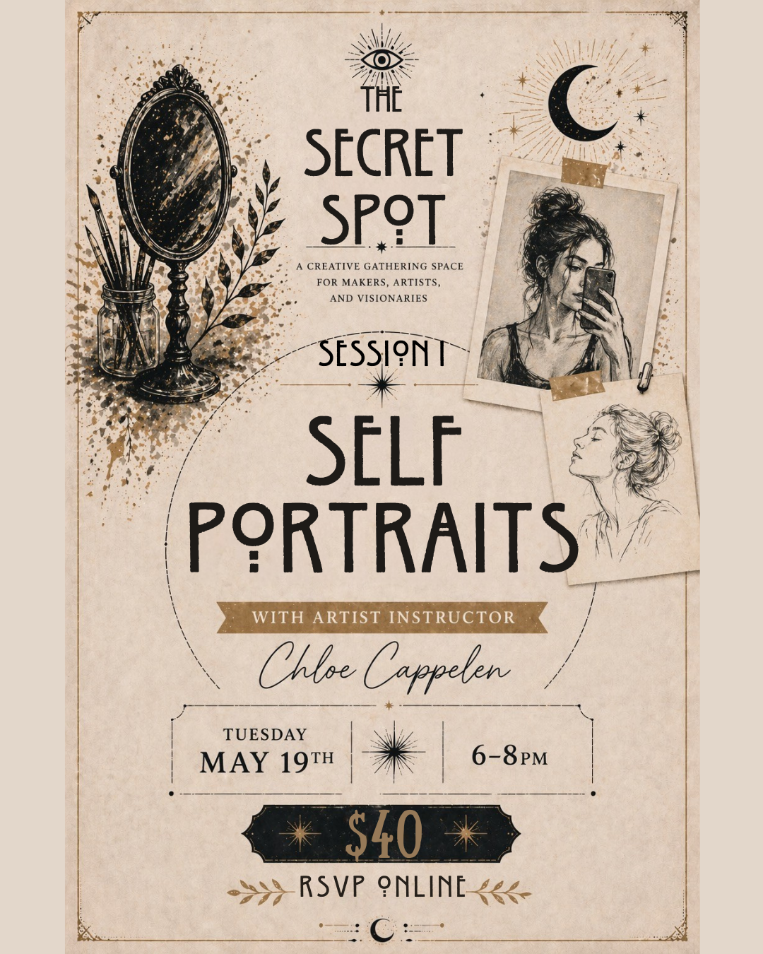 The Secret Spot- Self Portraits with Chloe (session 1)