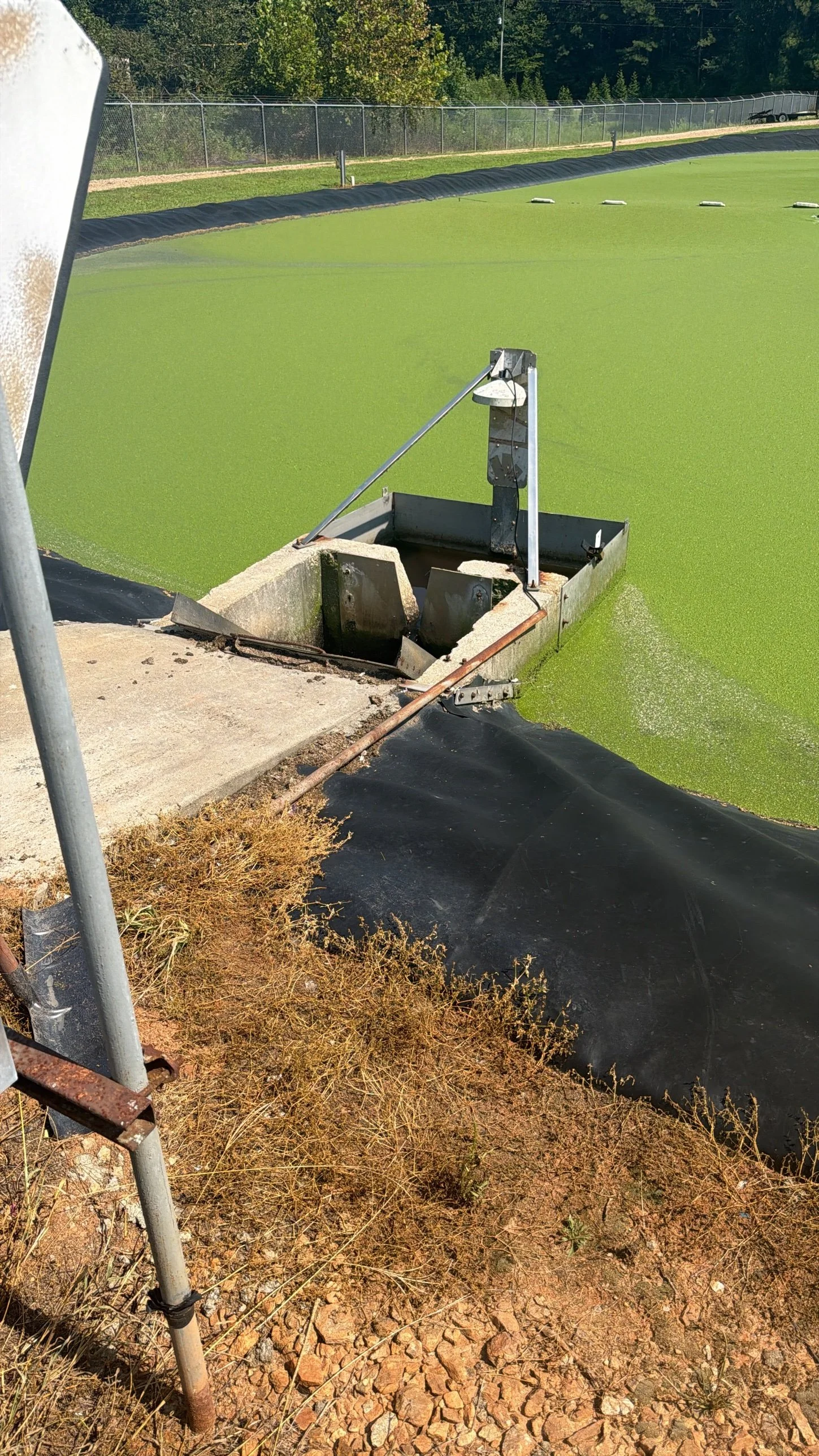 Lagoon outfall monitoring