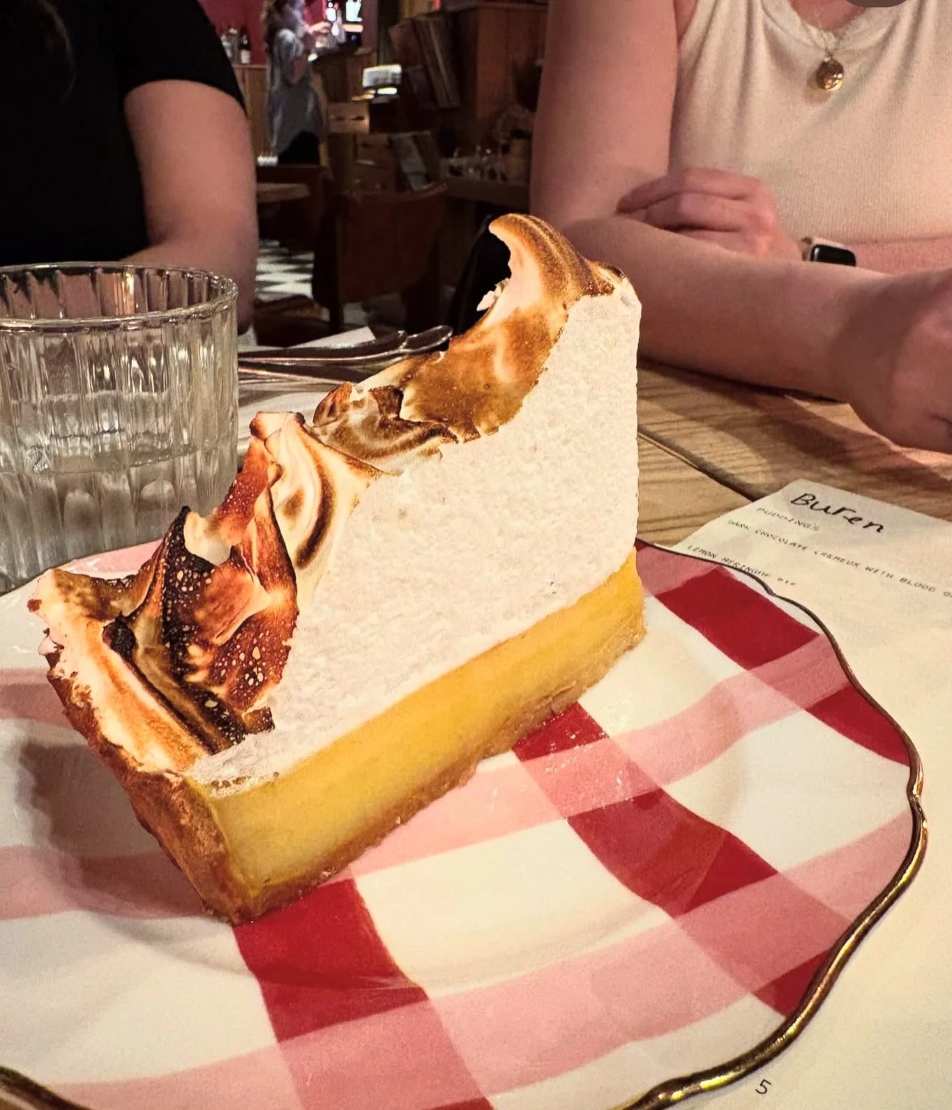 27.3.26. Our LMP quickly became one of our signature dishes. Made in house by Mollie + Gio, it really is the perfect pud. 

@thispiggyeats 

#burencambridge #millroadcambridge #cambridgeuk #cambridgefood #cambridgeshire