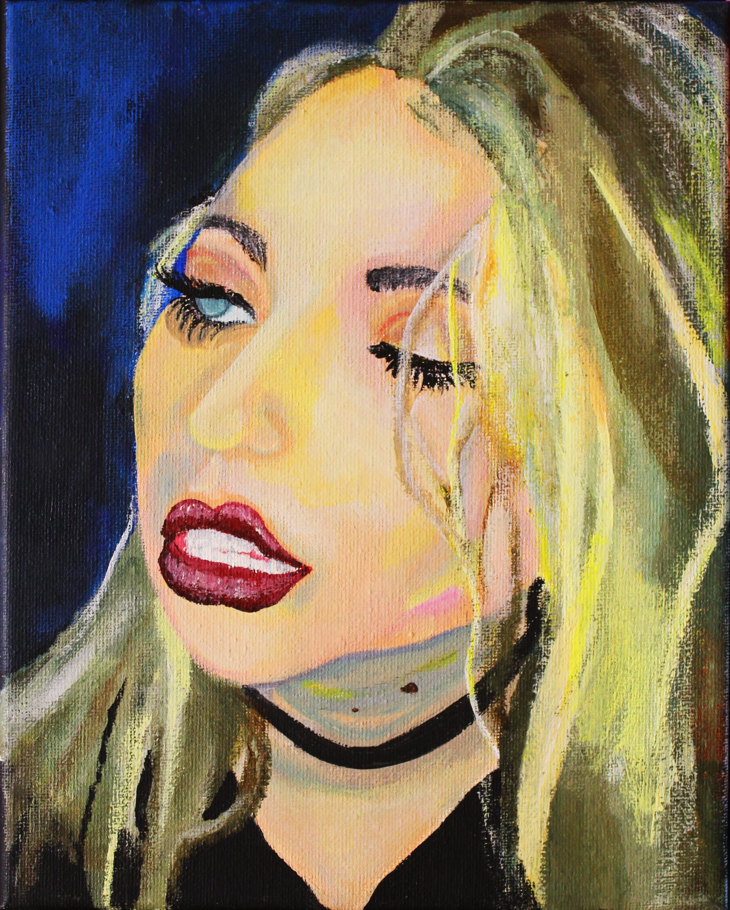"Snatched" Acrylic Painting on Canvas