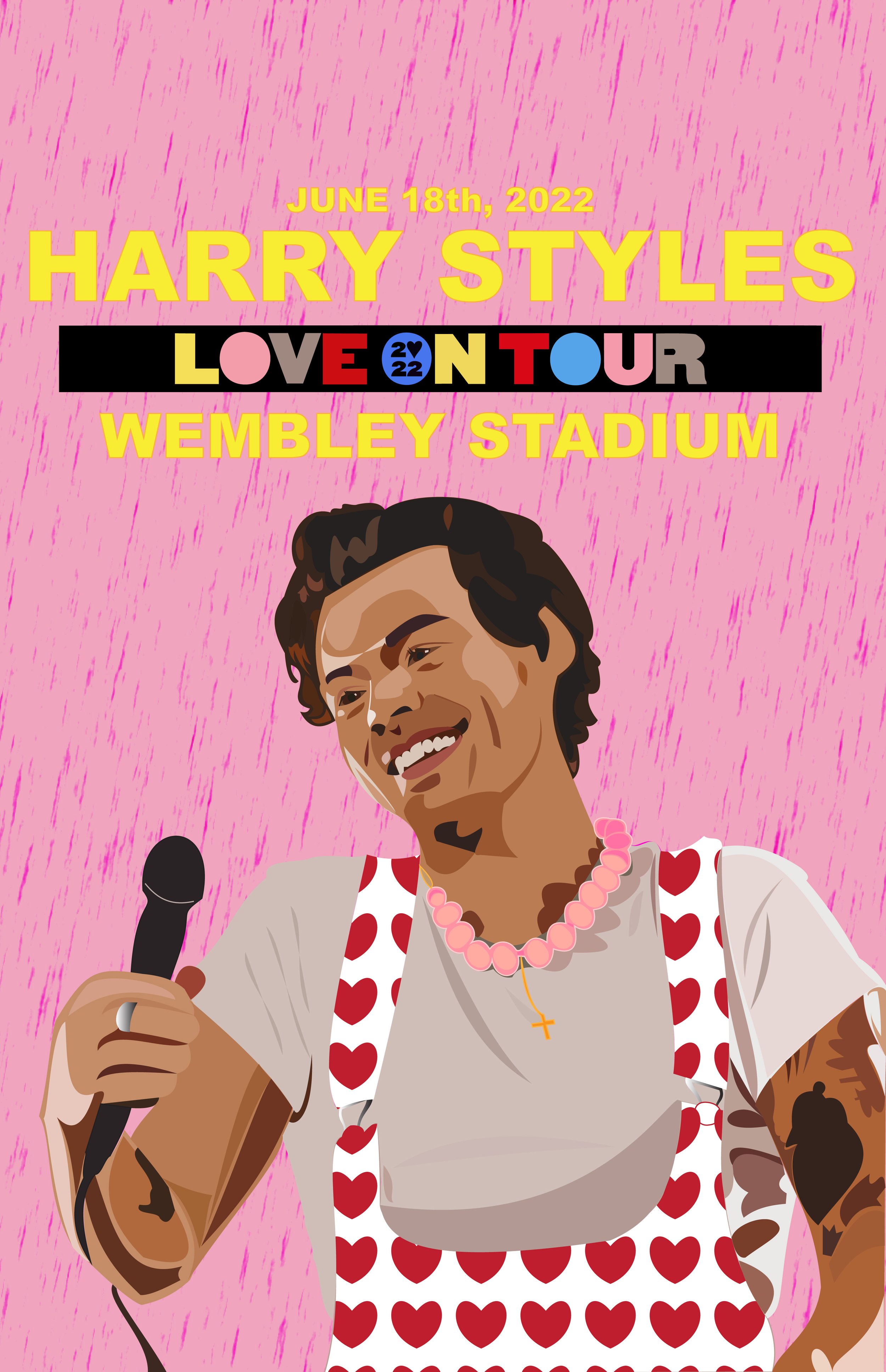"Love on Tour" Digital Illustration Poster