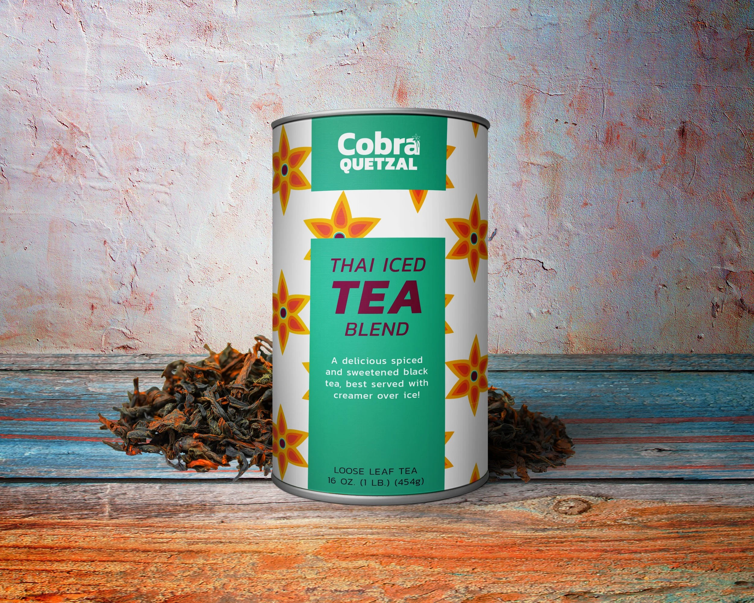 Cobra Quetzal Tea Package Design