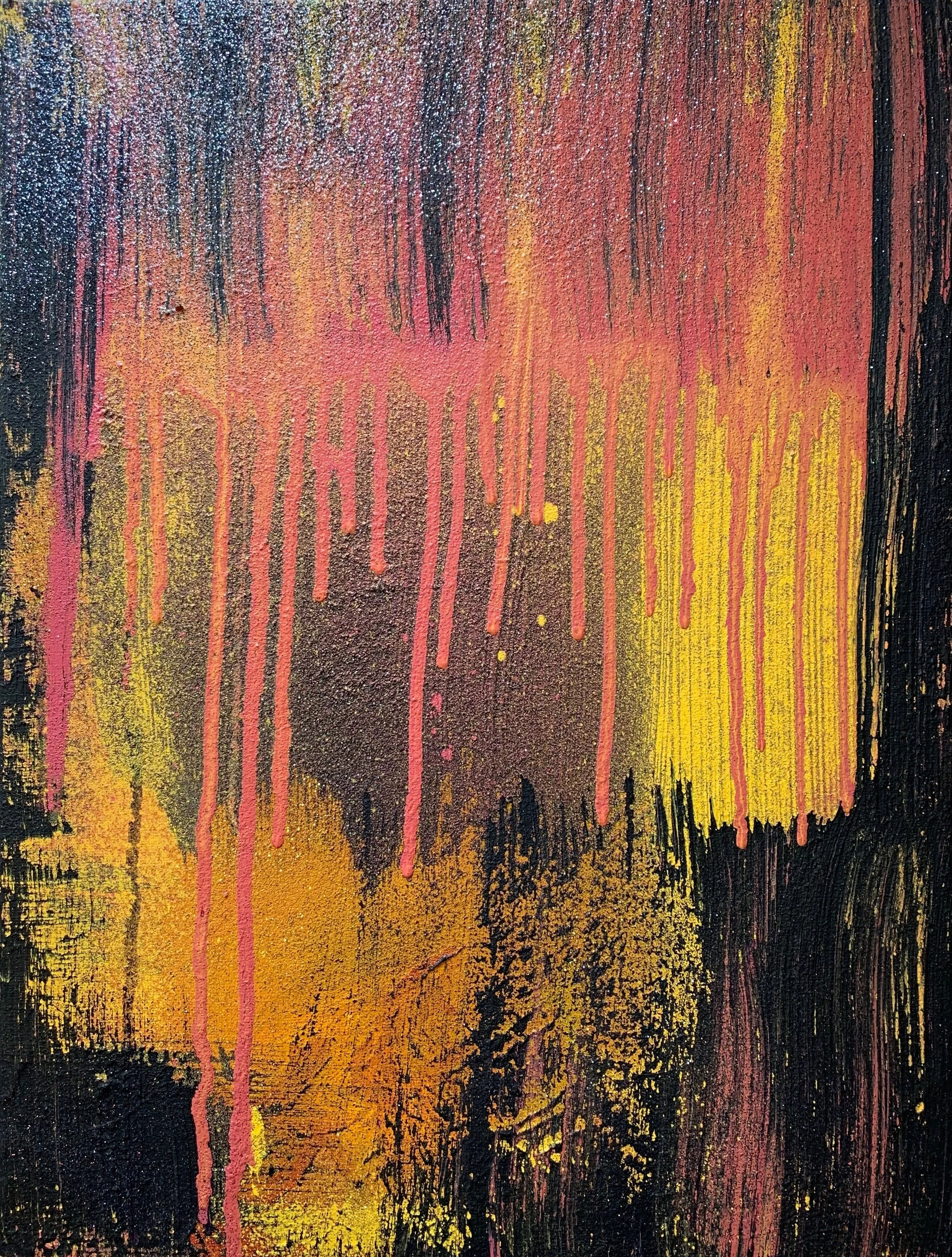 "Magma" Acrylic Painting on Canvas