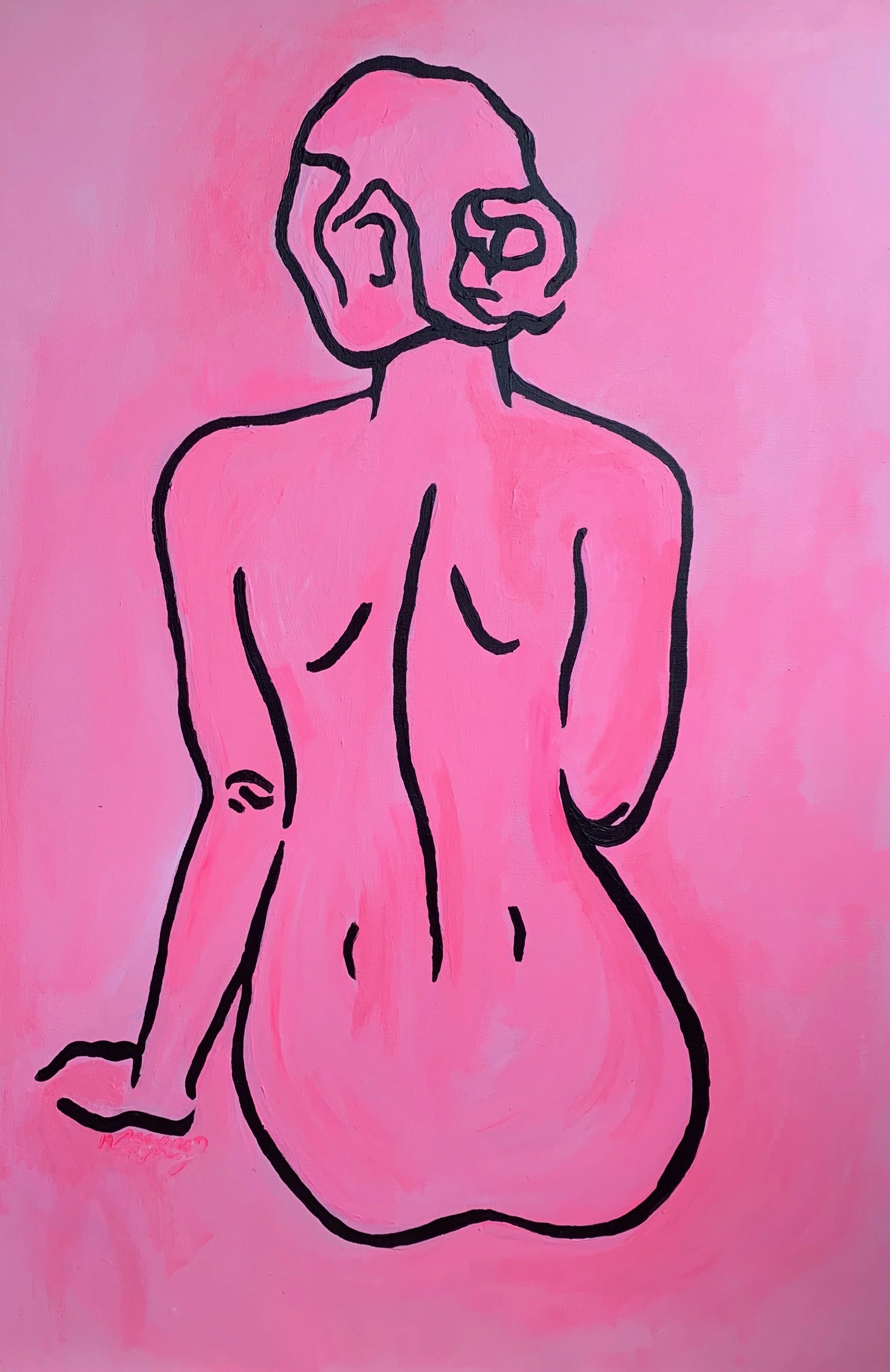 "Queen" Acrylic Commission on Canvas