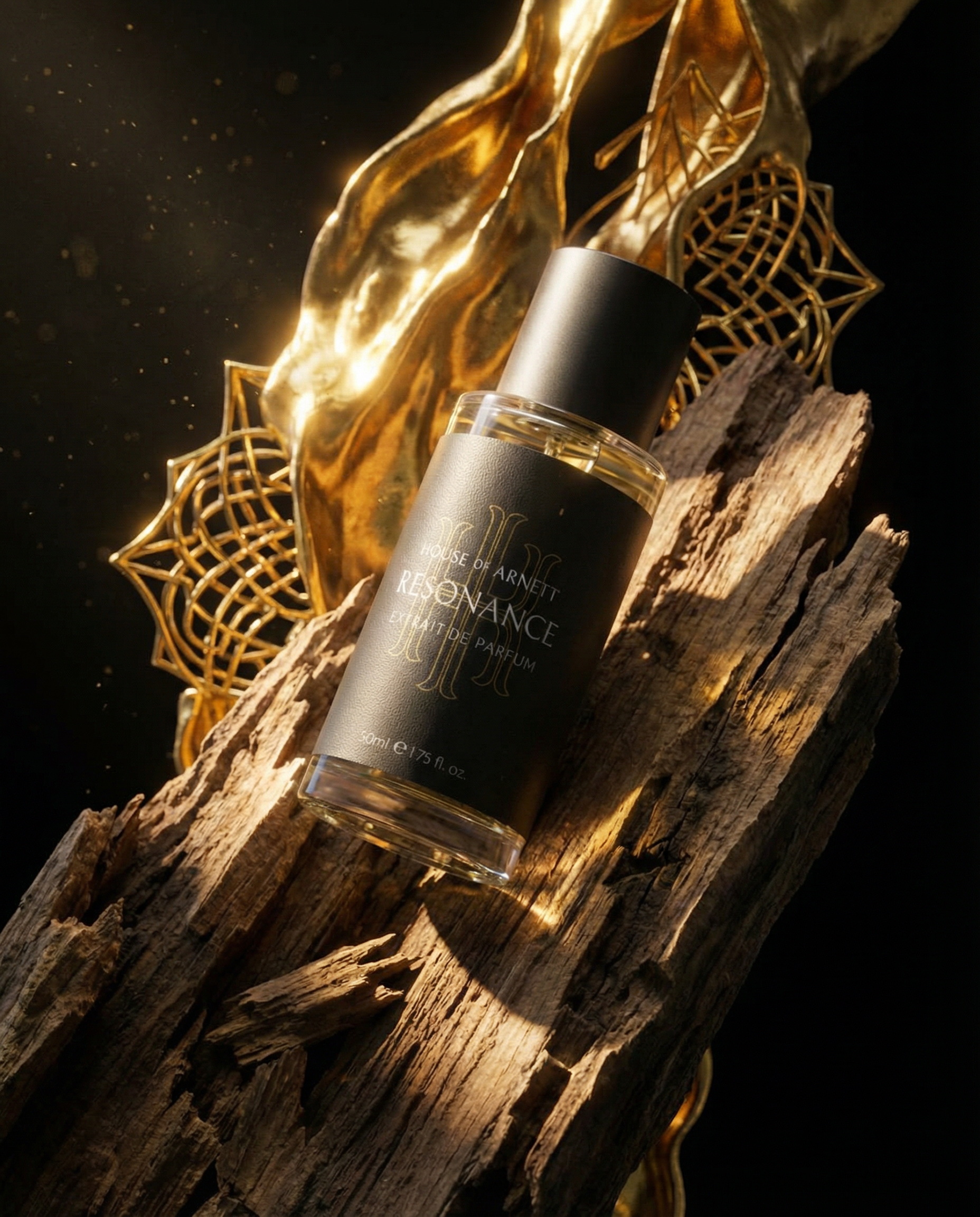 Generated with Kive.ai - striking visuals_ golden elements behind the bottle.png