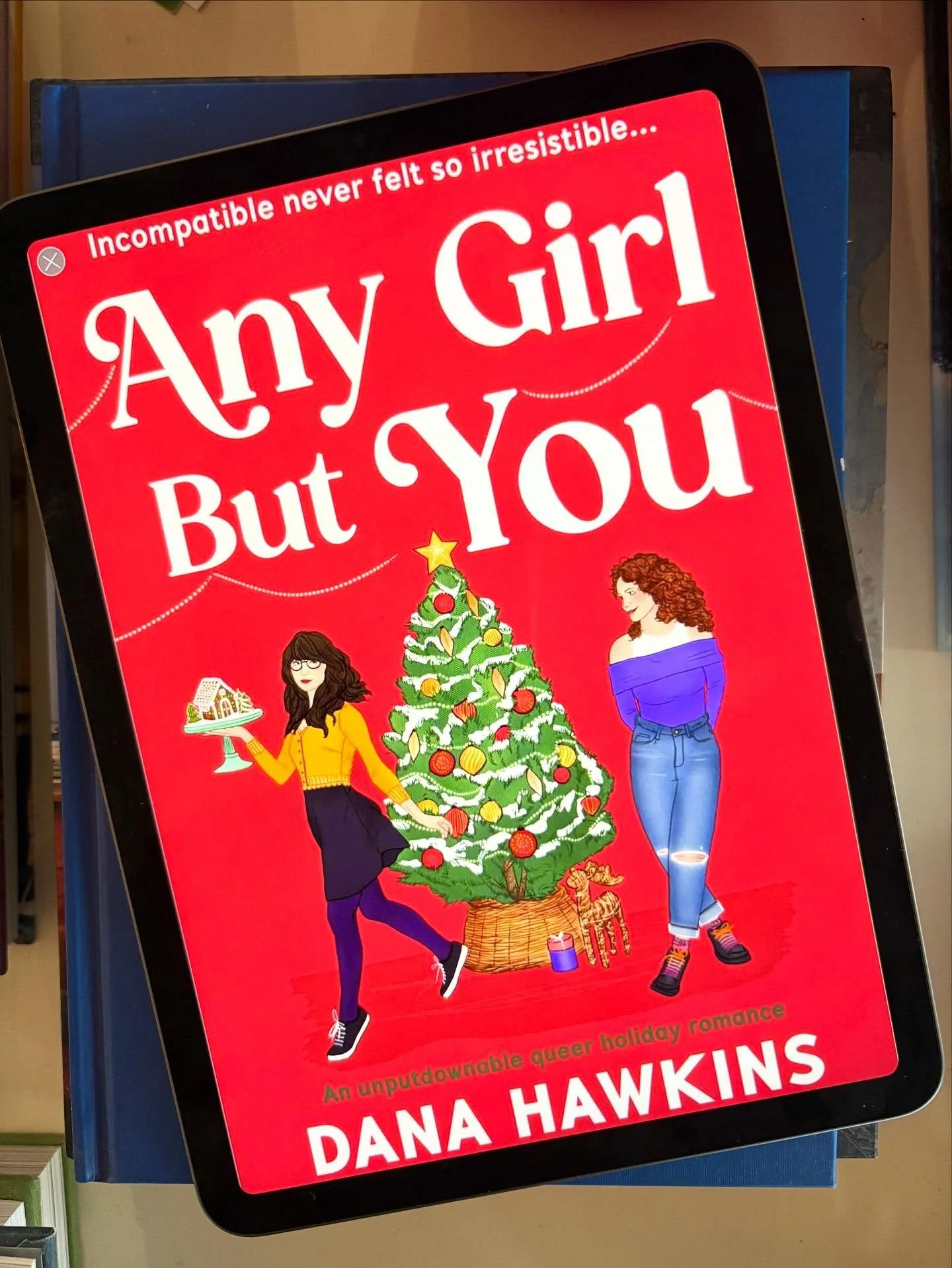 šššš ANY GIRL BUT YOU - Dana Hawkins (ARC read) 
Gorgeous Sapphic small-town romance with Zoey and Quinn. My first read from Dana Hawkins and it’s a gem! 
Small town, opposites attract, slow burn, with a bakery and a Christmas tree farm s