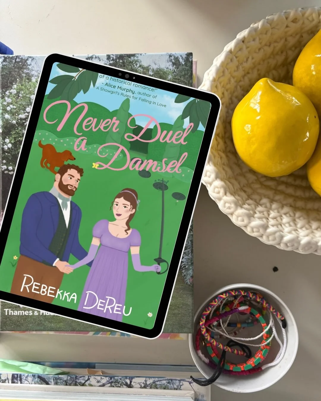 🌟🌟🌟🌟 NEVER DUEL A DAMSEL - Rebekka DeReu (ARC read) 

A jolly, silly and very charming Regency romp! 

The lovely Scarlett Holloway is on her third Season so her father is VERY impatient that she has not married yet. Her childhood nemesis Richard