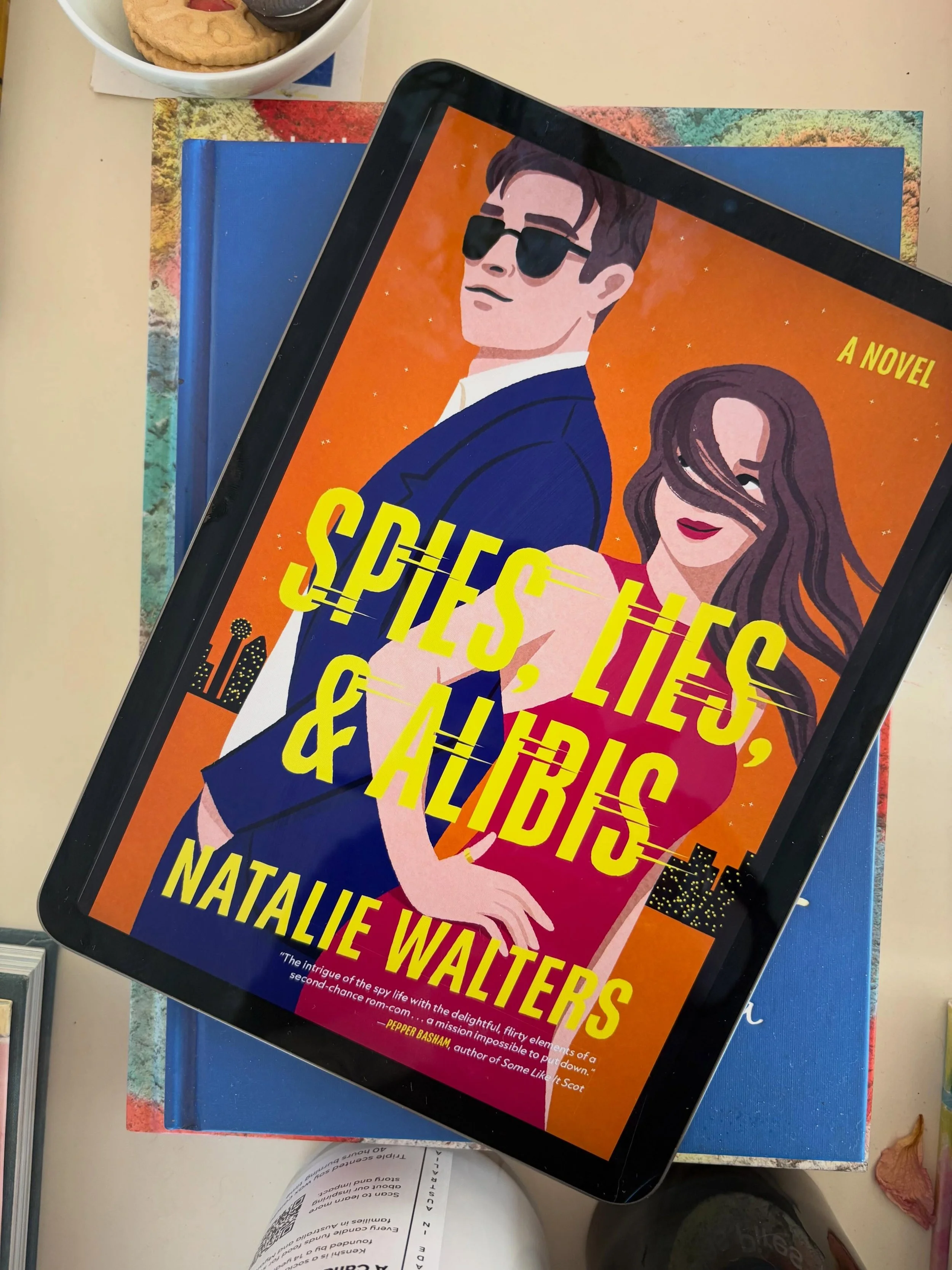 🌟🌟🌟🌟 SPIES, LIES, AND ALIBIS (ARC read) 

Closed door, not-too-violent, propulsive and thrilling romance!

This is so much fun. The stakes are comically high, the drama keeps coming as the two leads (old school friends) try and work each other ou