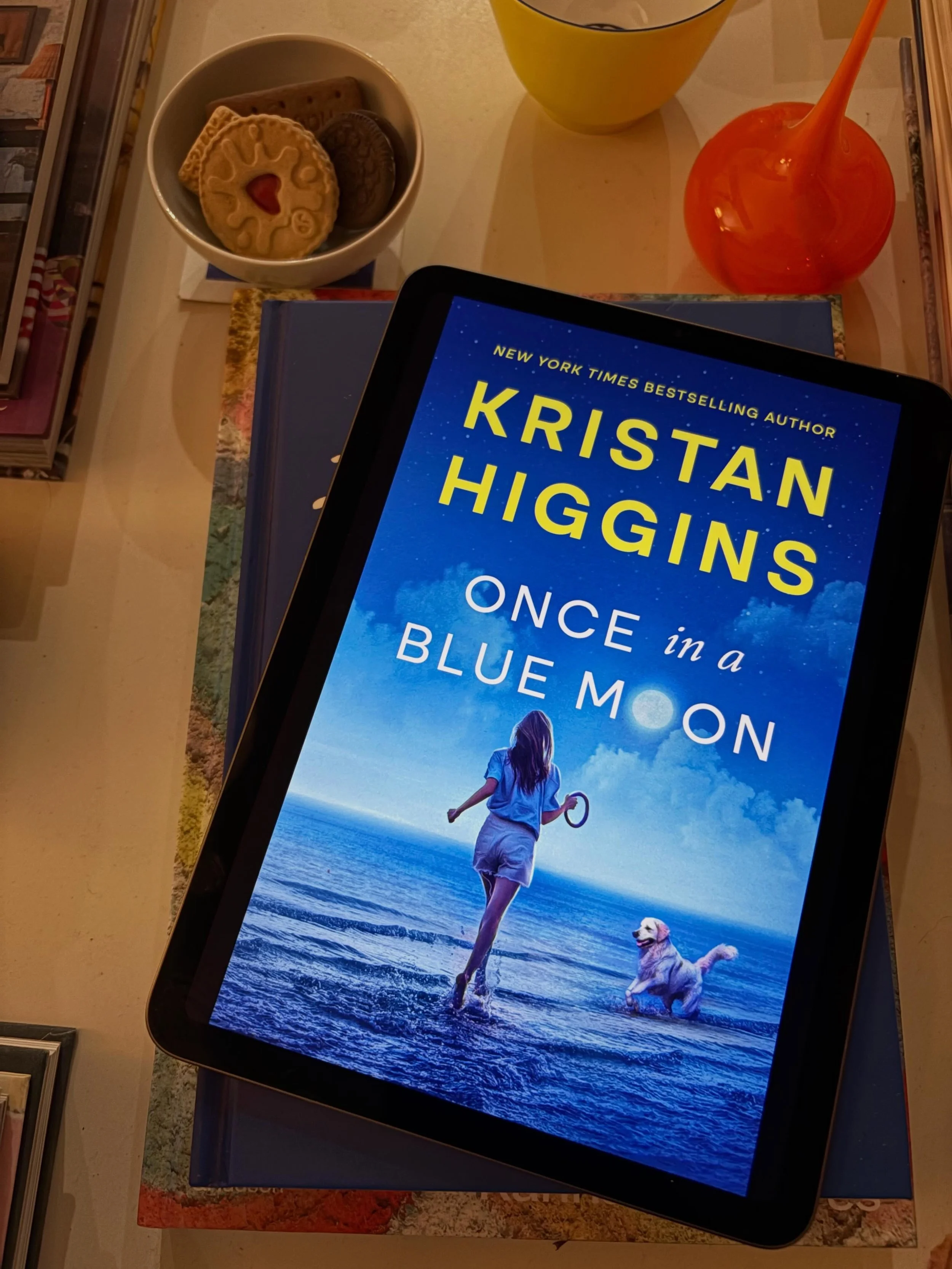 🌟🌟🌟🌟🌟 ONCE IN A BLUE MOON

This novella is an absolute treat. With a stuffy, self important and unlikeable surgeon and a wounded young woman looking for a place to land, sparks fly. Over months, directness and abrasiveness - from both of them - 