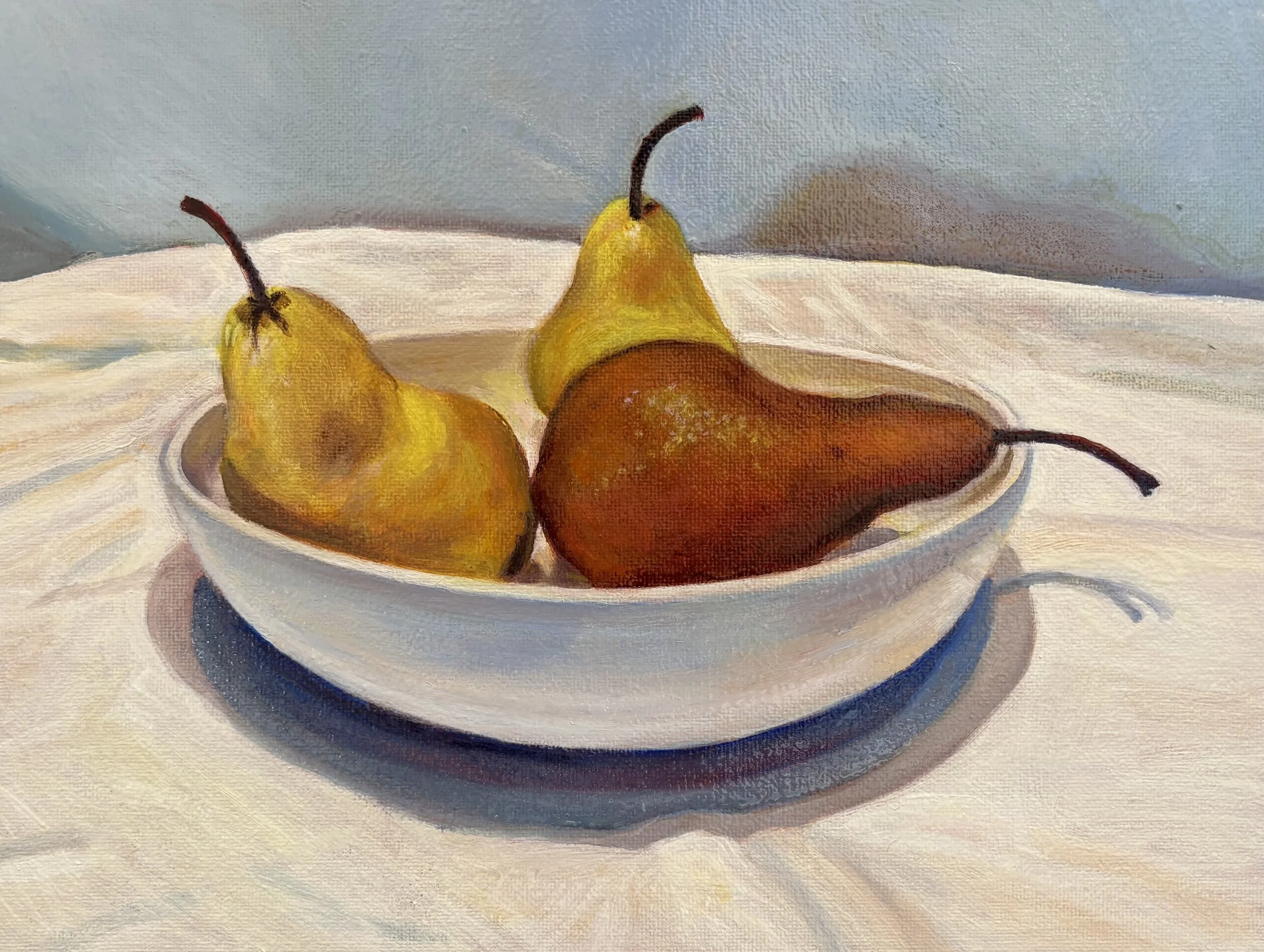 3 Pears In A Bowl