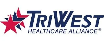 TriWest Healthcare Alliance logo with a red star and navy text.