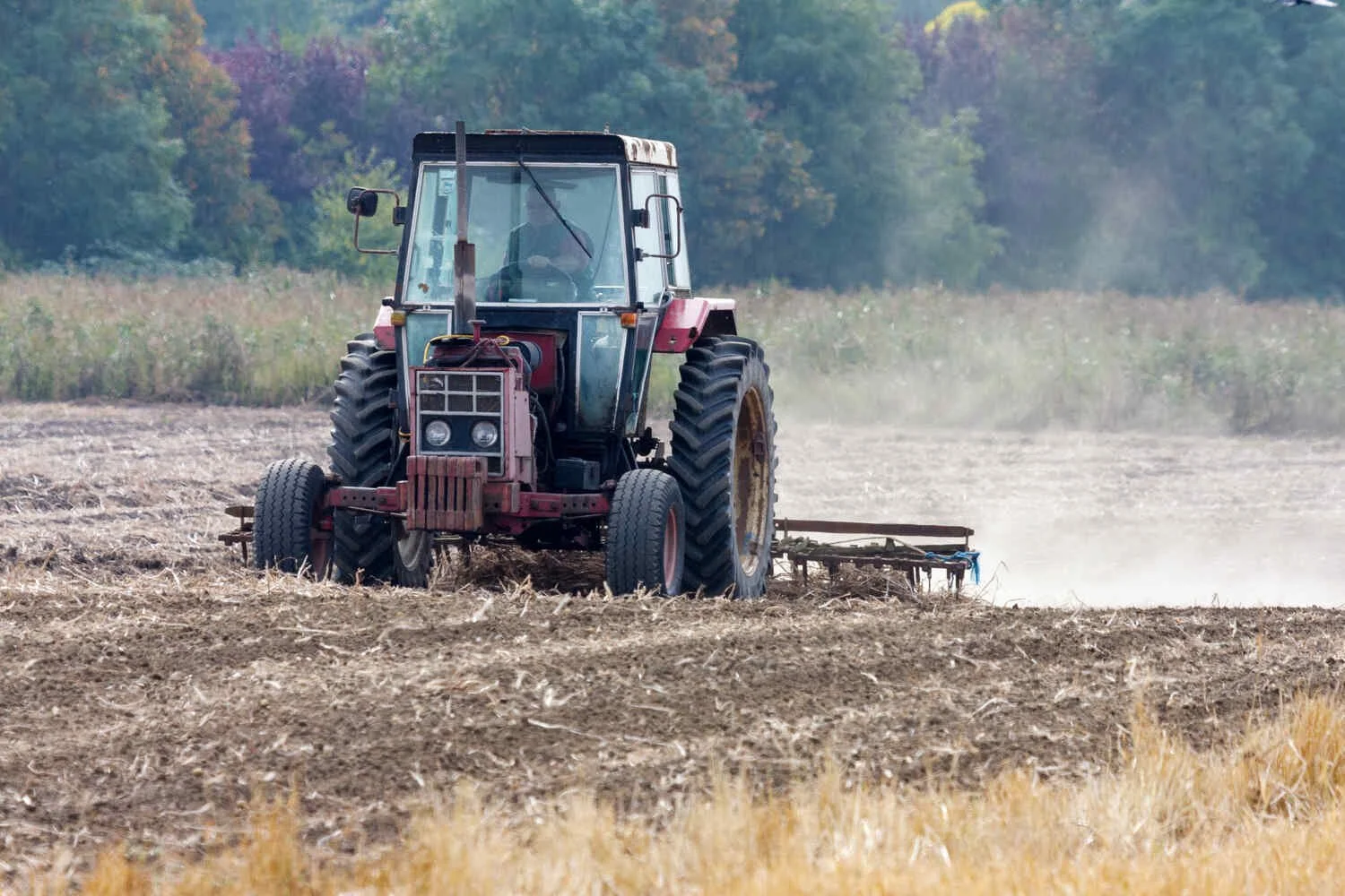 Old Case Tractor British Farming Agricultural