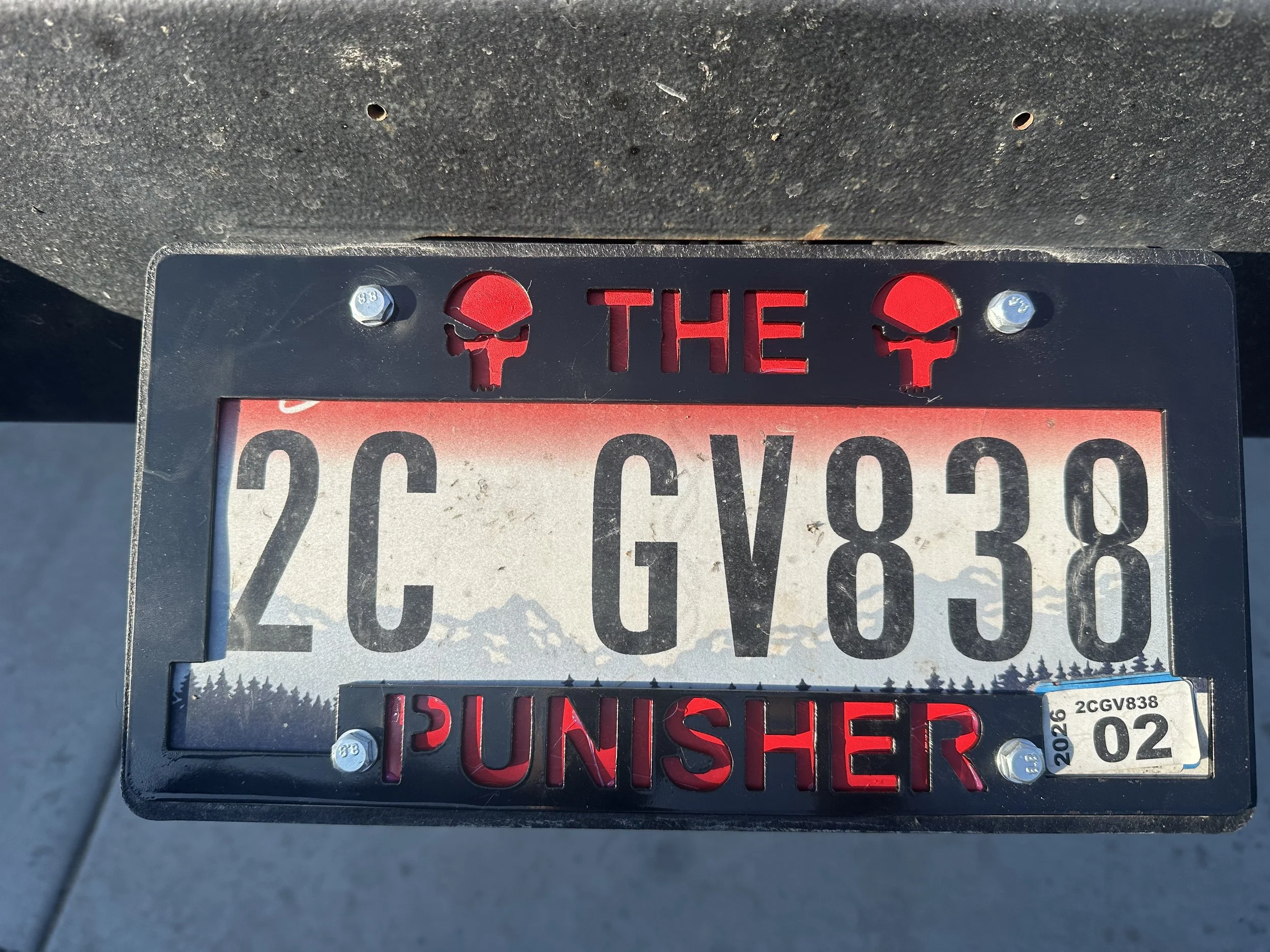 Custom License plate frame