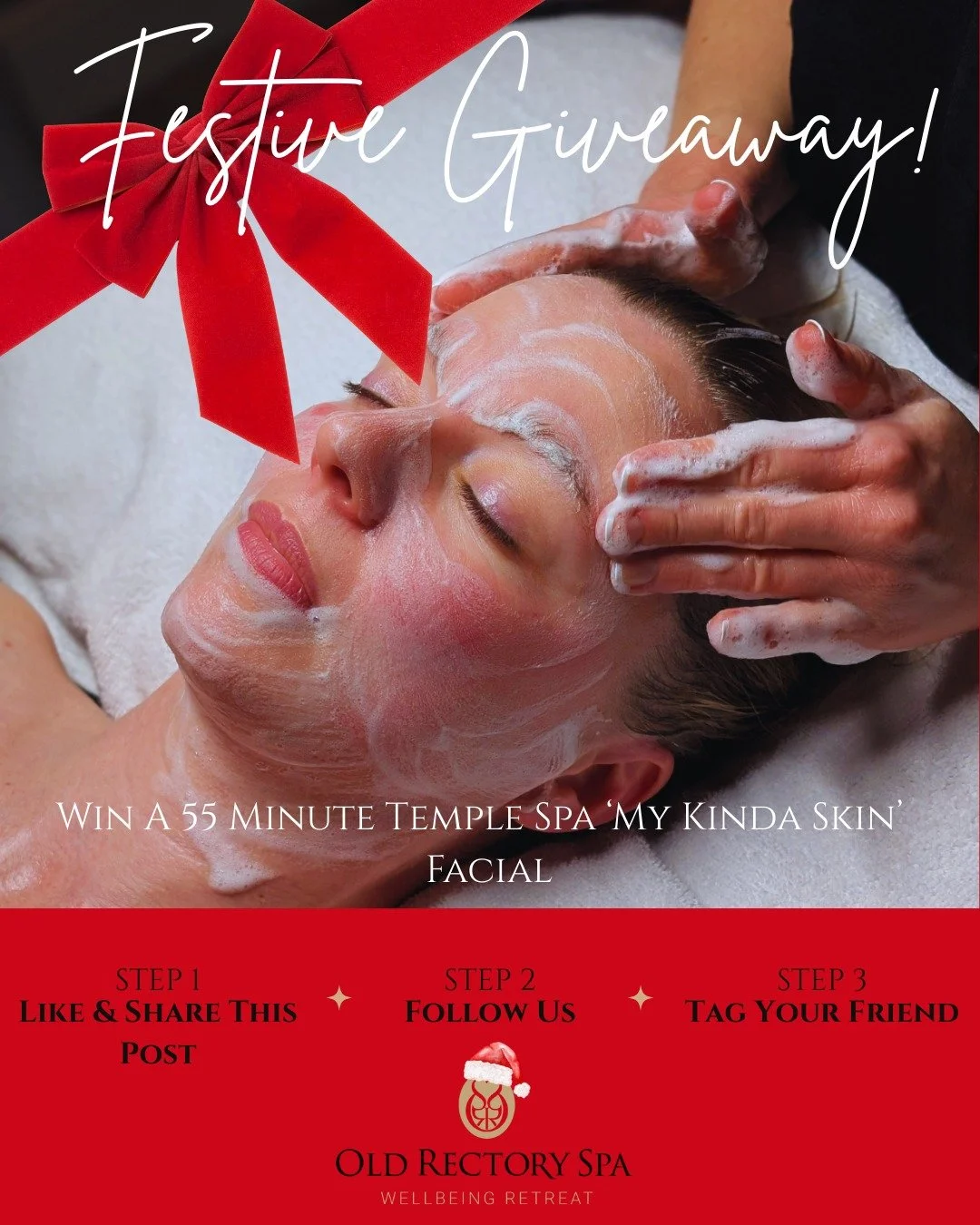 FESTIVE GIVEAWAY! 🎁

Throughout December we are giving away FOUR of our most popular treatments - our FINAL giveaway is a 55 minute Temple Spa 'My Kinda Skin' facial worth &pound;85!

To enter, simply like &amp; share this post, make sure you&rsquo;