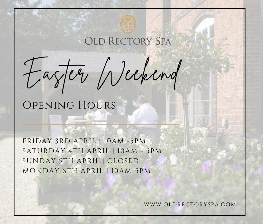 Our Easter Opening Hours for 2026 🐣💛

#EasterWeekend #SpaWeekend #SpaDay #WellnessRetreat #SpaTreatment #Massage #OldRectorySpa