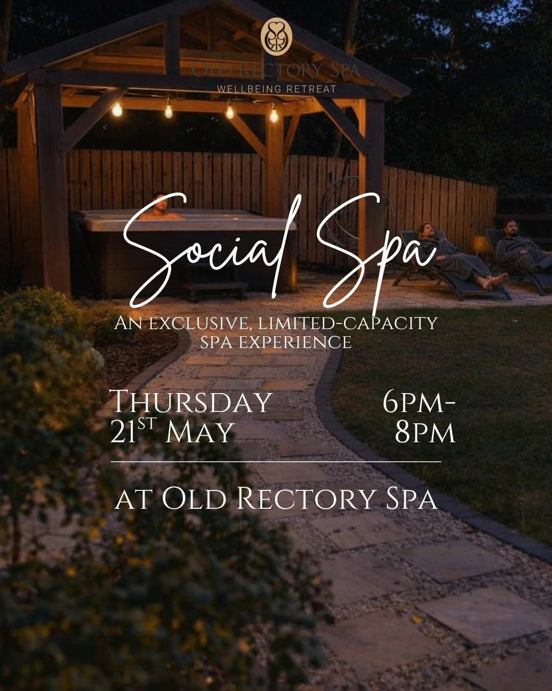 Tickets are being snatched up for our first Social Spa Evening - a more refined way to unwind ✨

Join us on Thursday 21st May from 6pm&ndash;8pm for an exclusive, limited-capacity experience designed to bring together relaxation and gentle social atm