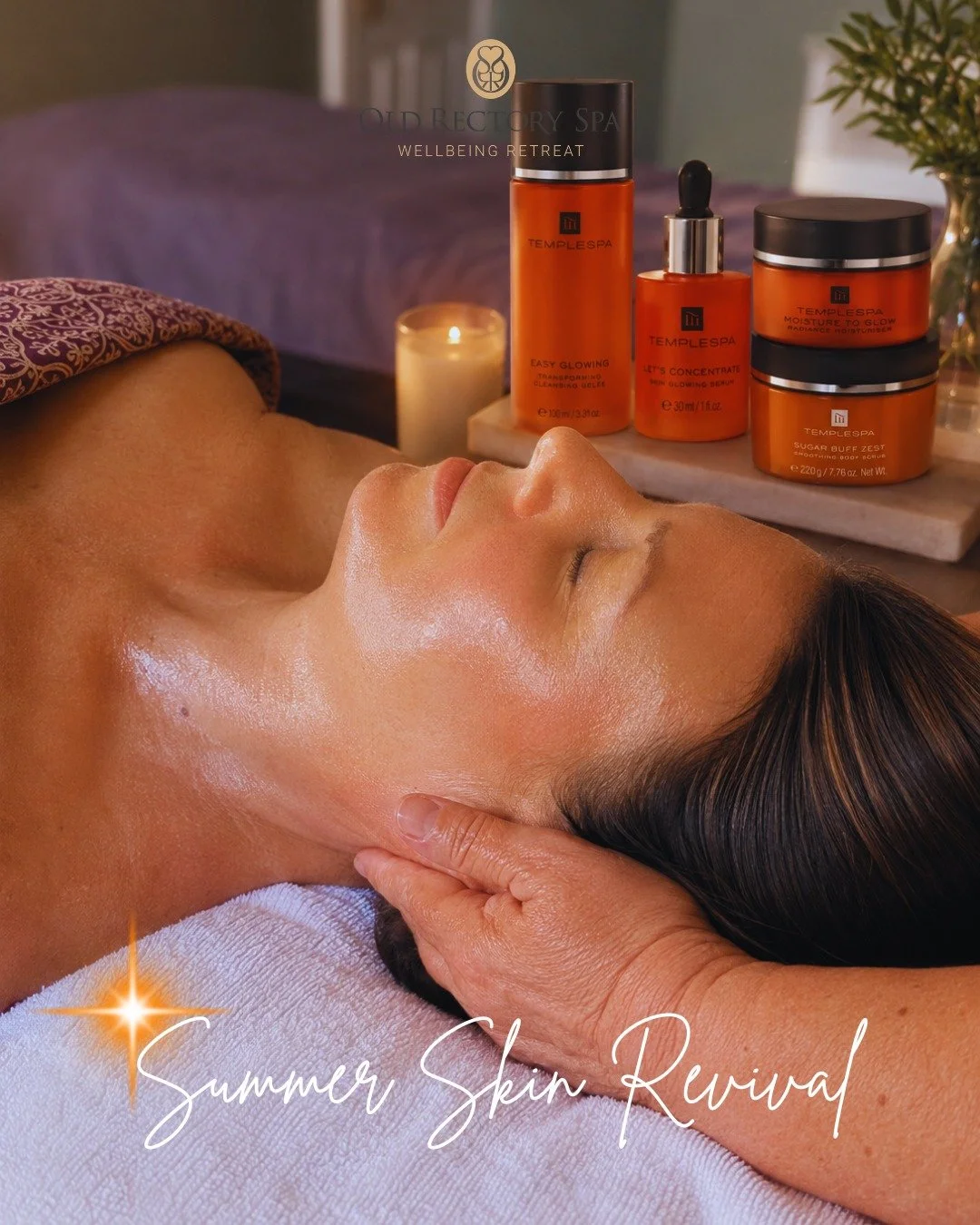 Introducing our Summer Skin Revival ☀️

Give your skin the refresh it deserves this summer with our limited-edition seasonal treatment.

🌿 Summer Skin Revival | 55 mins | &pound;85

A radiance-boosting facial featuring Temple Spa's Easy Glowing, Let