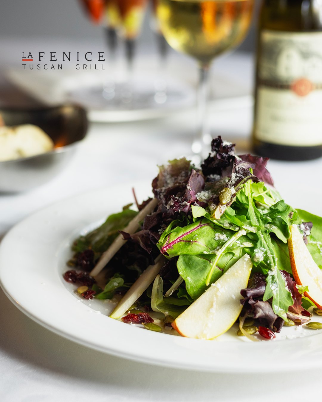 The key to Italian cooking is quality ingredients. The rich flavours of seasonal produce are an integral part of any Italian meal - from the ripeness of the tomatoes to the peppery taste of the arugula, to the sweetness of fruit. At La Fenice, we off