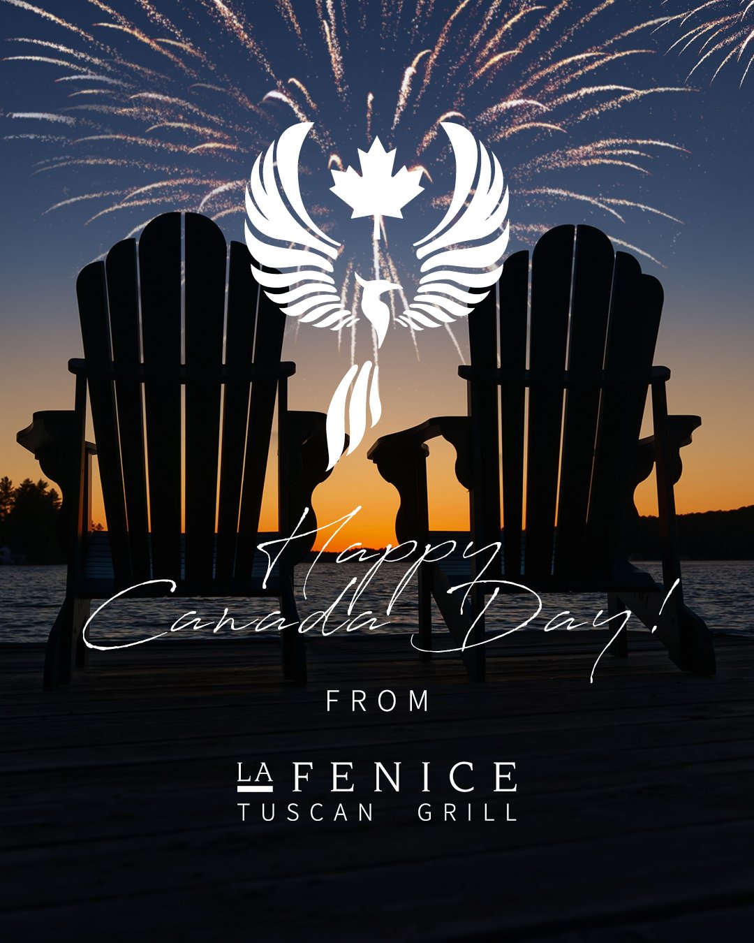 La Fenice will be closed on Canada Day to celebrate our great nation. See you for lunch or dinner on July 2!

#HappyCanadaDay