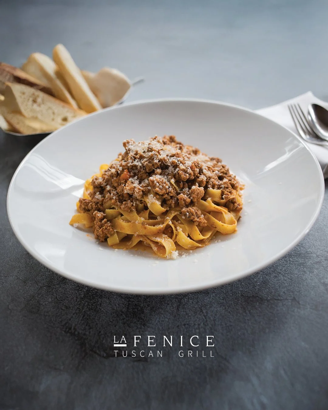 What&rsquo;s one of our staff&rsquo;s favourite foods? Fettucine Bolognese!

An iconic traditional dish made from ground veal, red wine, tomato sauce, and a base of onion, carrot and celery combining together to create this rich and flavourful ragu.
