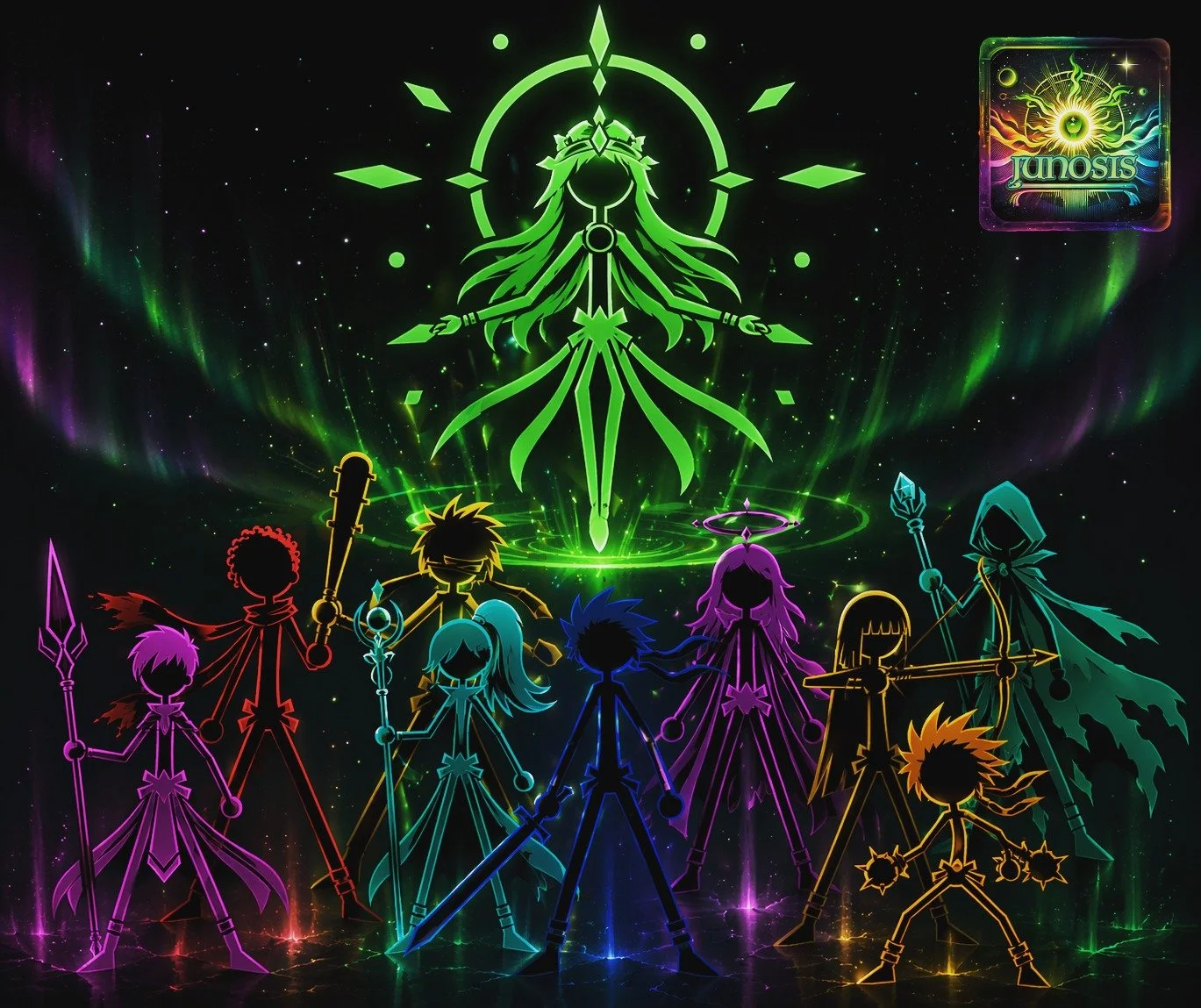 Main Party stick figure artwork