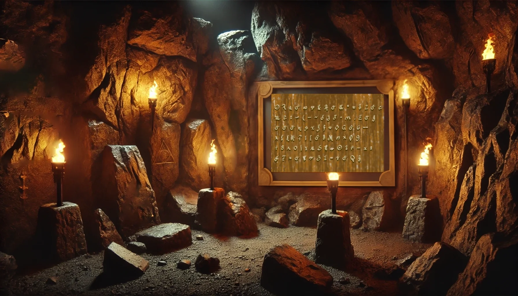 Dormon Caves Theta Letter Wall.webp