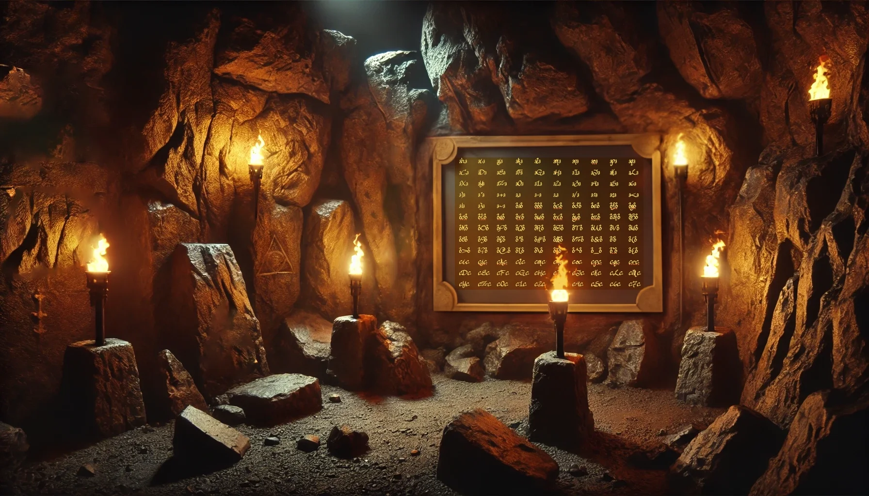 Dormon Caves Theta Letter Wall.webp