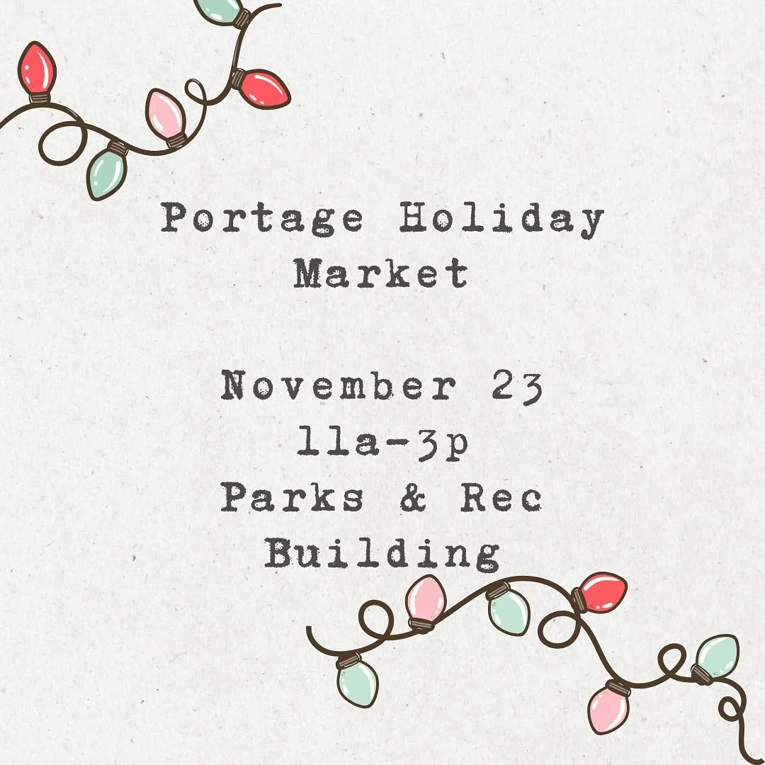 Looking to shop local for Christmas? Come visit me this Sunday at the Portage Holiday Market! 

@portagemarketmi