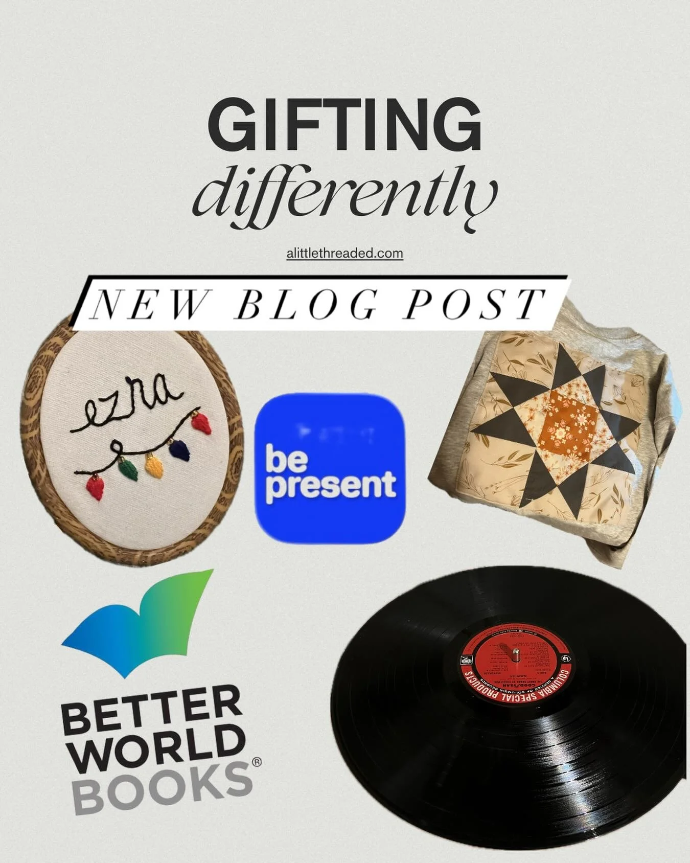 This may be a *tad* late for the bulk of holiday shopping, but includes ideas for last minute gifting AND can be applied to how you think about gifting year round. 

Your consumption habits matter ❤️ 

alittlethreaded.com
