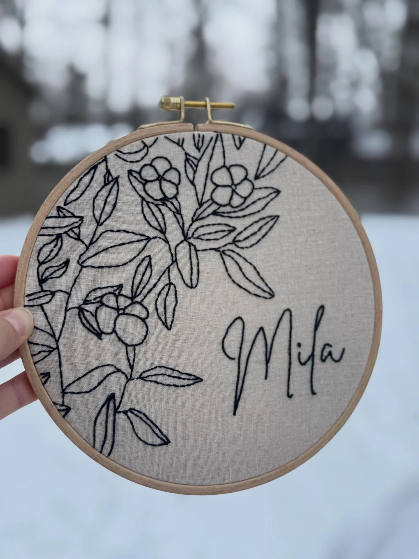 Custom orders on their way to their new home 😍 I love making a vision come alive! 

DM me with ideas for your own orders! Unique keepsakes for gifts and loved ones.

#embroidery #floral #alittlethreaded