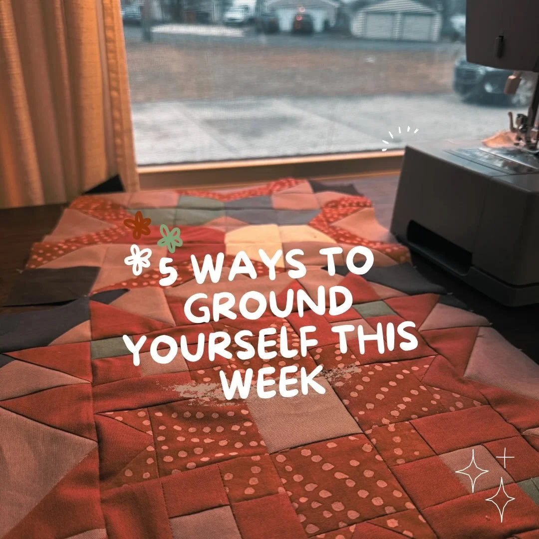 The world is too much right now. 

We have to fight to ground ourselves during this chaos so we are present, here, available.

Sometimes the simple act of making, repairing, noticing, creating can be what keeps us active in our lives, rather than che