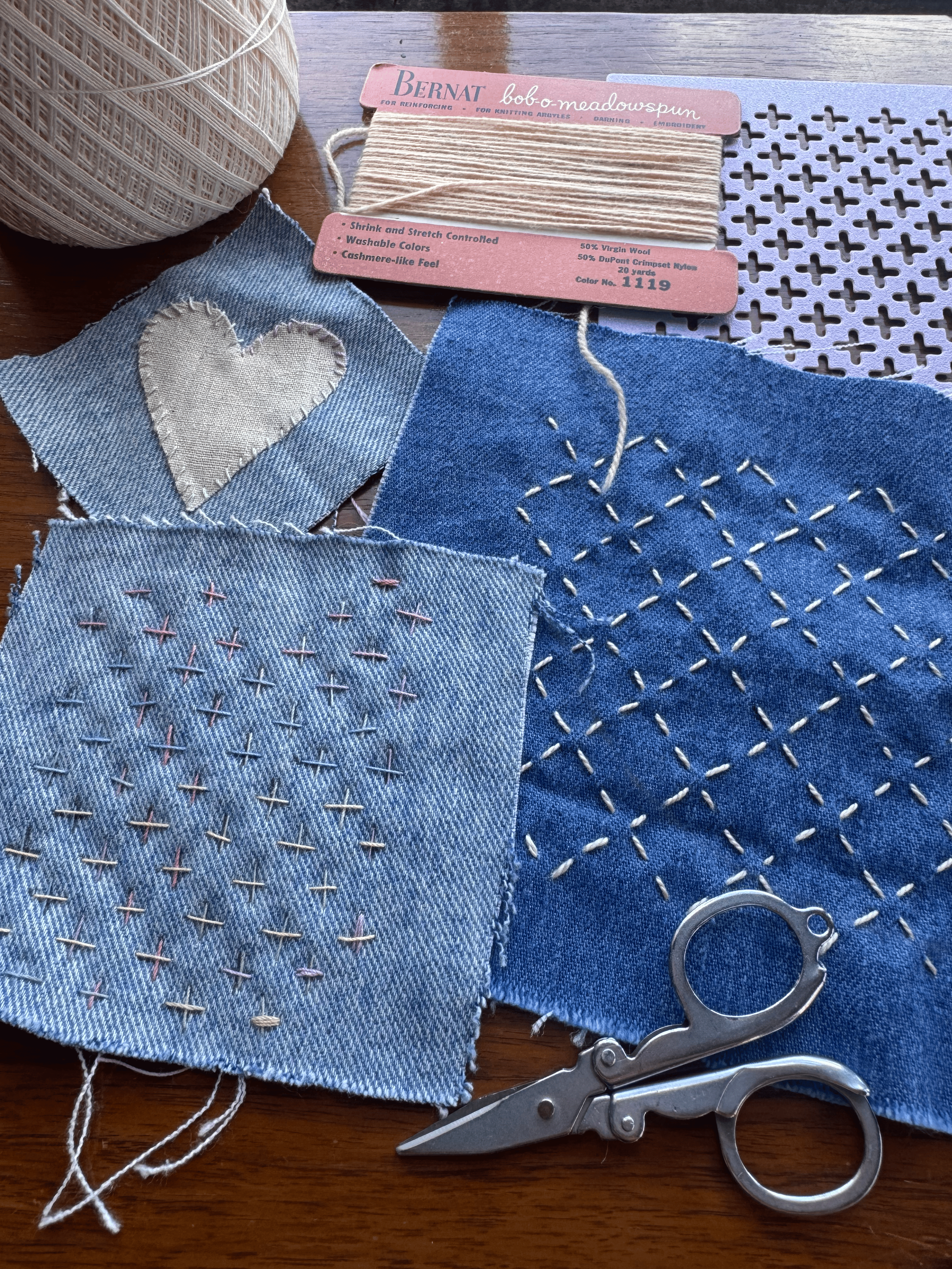 visible mending workshop at KNC