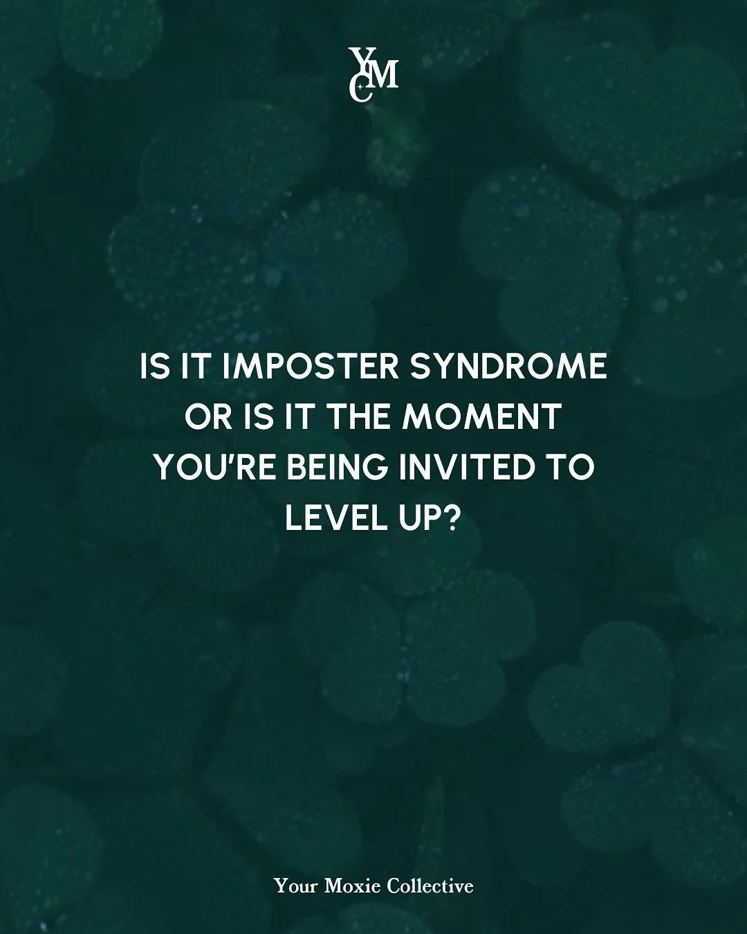 We&rsquo;ve all felt it. That uncomfortable nagging voice telling us we don&rsquo;t belong, that we&rsquo;re not enough.

Imposter syndrome can be overwhelming, but here&rsquo;s the truth&hellip;

🤍You didn&rsquo;t get this opportunity by chance🤍

