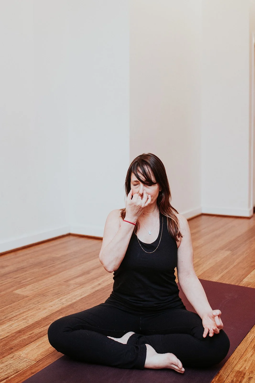 Add Pranayama To Your Yoga Practice: Try Alternate Nostril Breathing aka Nadi Shodhana Pranayama. 